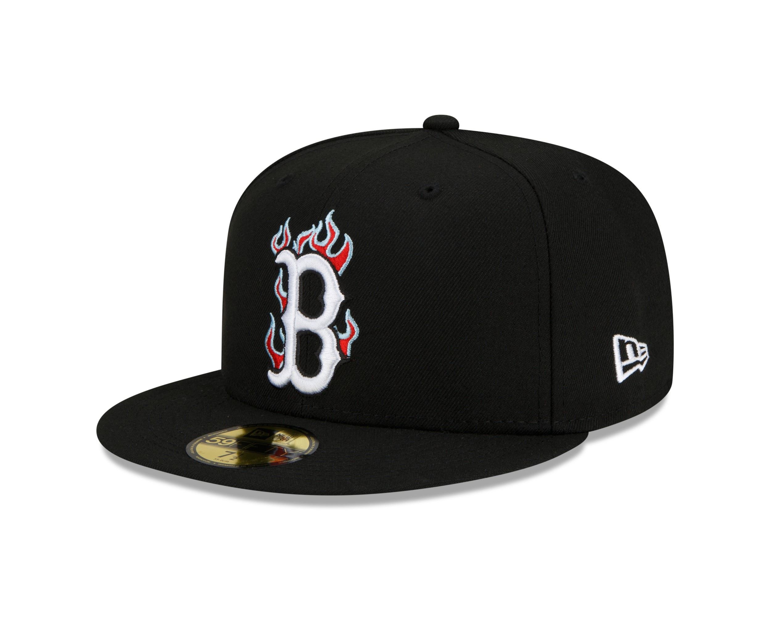 Boston Red Sox Black MLB Team Fire 59Fifty Basecap New Era