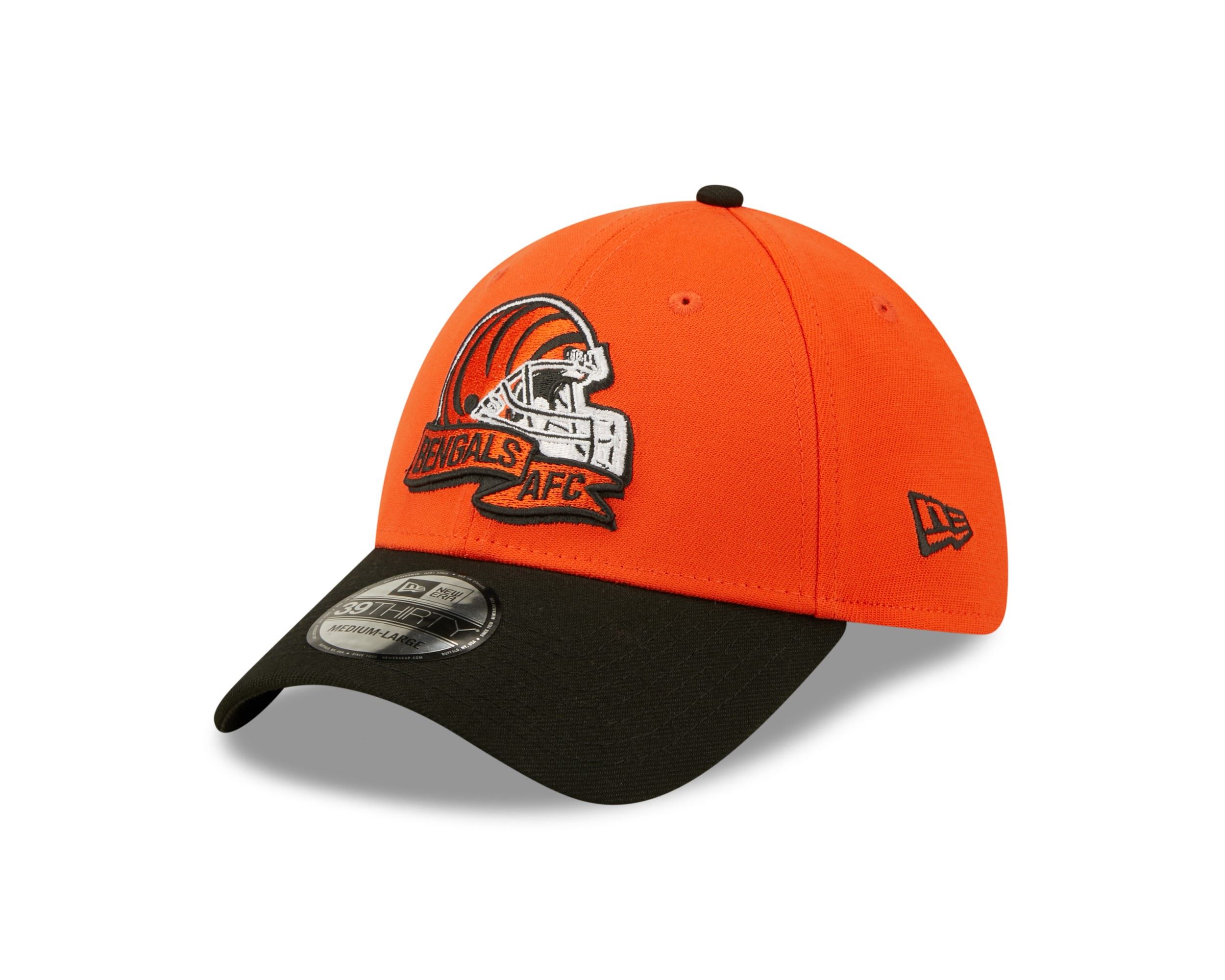 Cincinnati Bengals NFL 2022 Sideline Orange Black 39Thirty Stretch Cap New Era