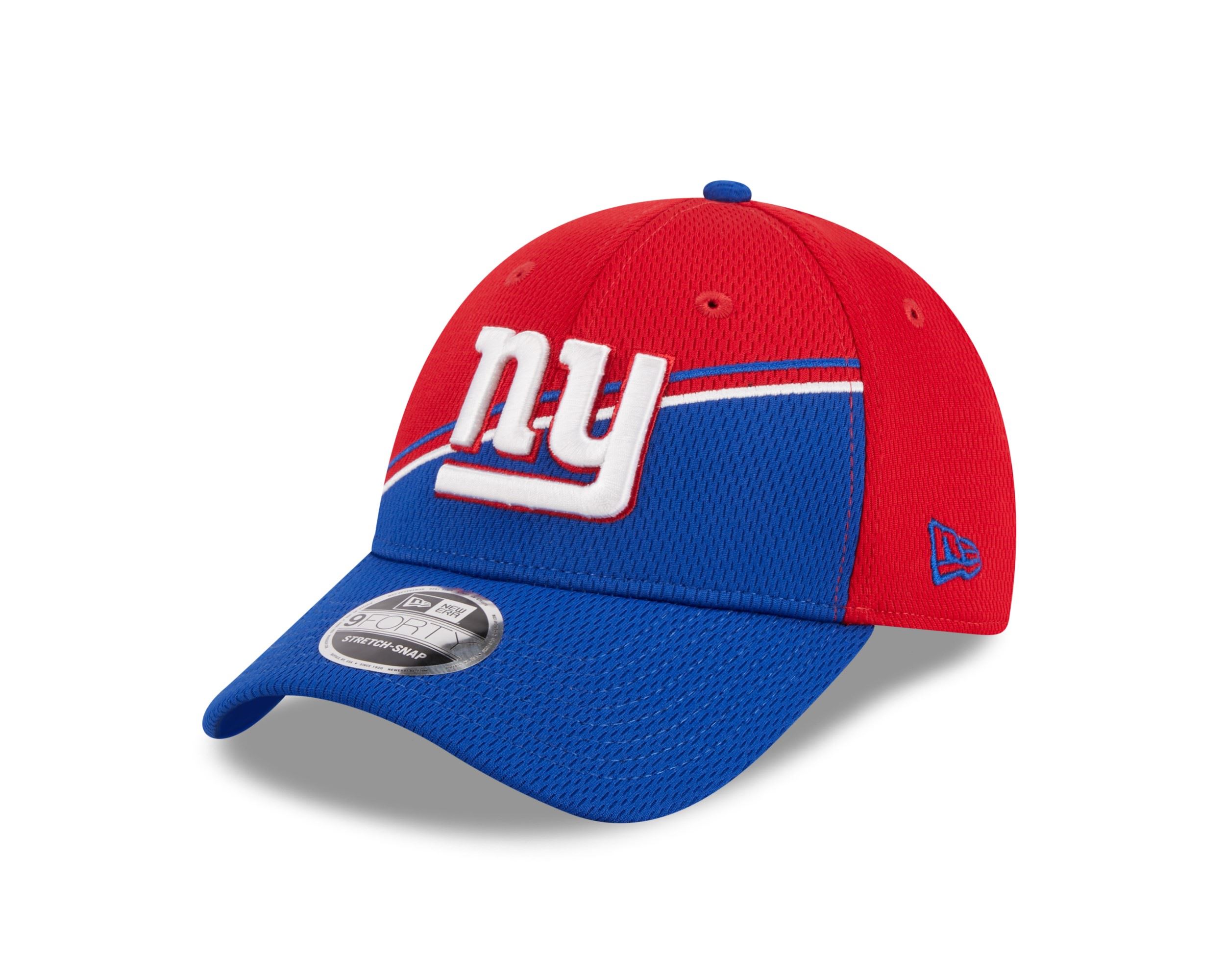 New York Giants NFL 2023 Sideline Red Blue 9Forty Stretch Snapback Cap New Era