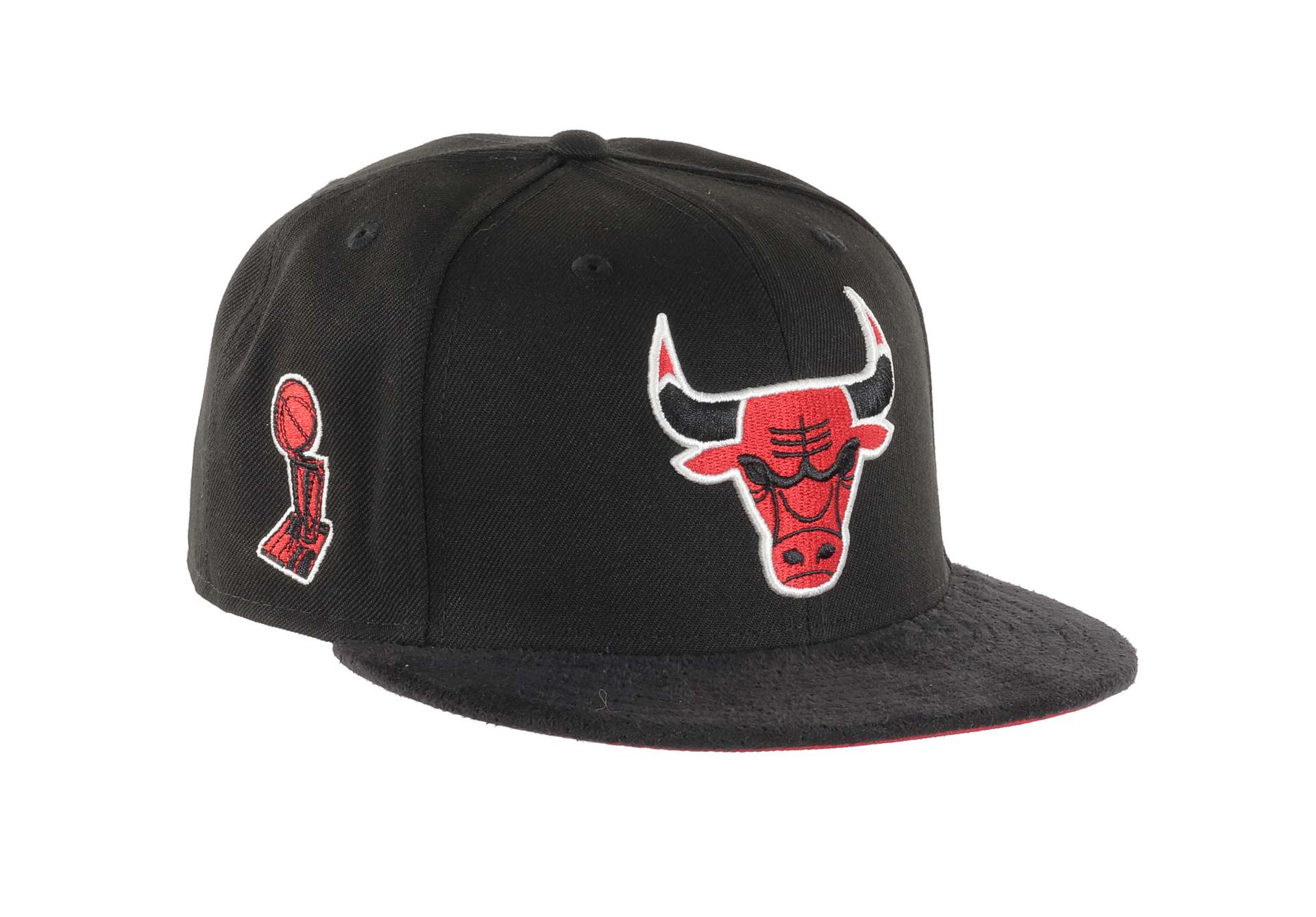 Chicago Bulls NBA Trophy Sidepatch Black 59Fifty Basecap New Era