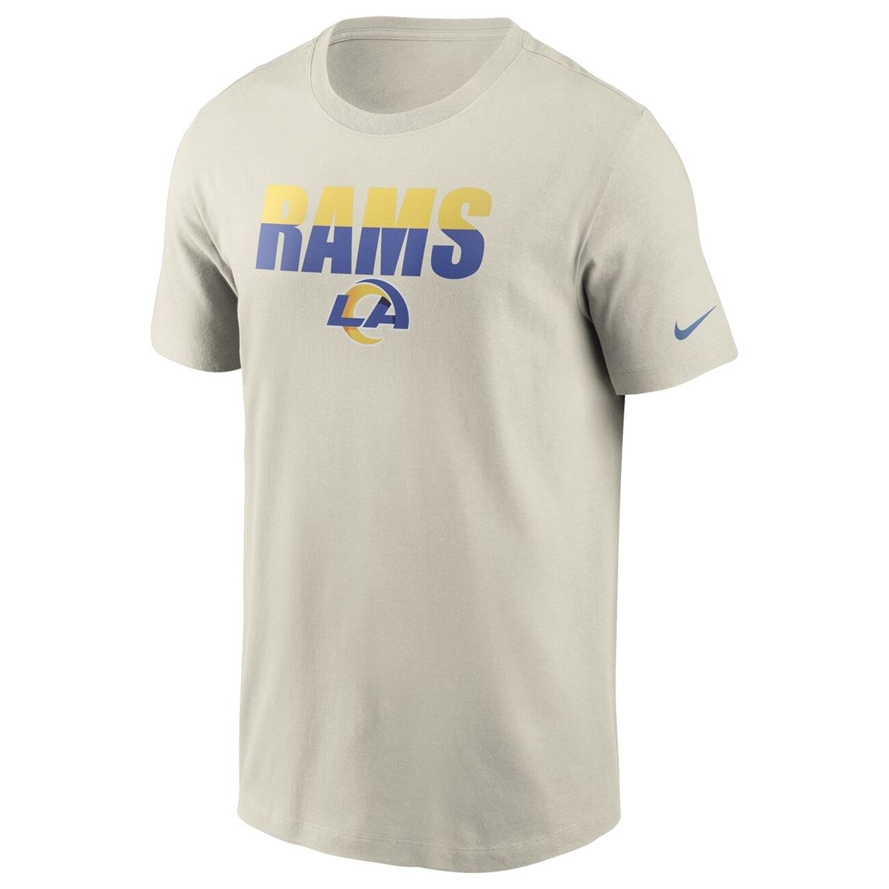 Los Angeles Rams NFL Split Team Name Essential Tee Light Bone T-Shirt Nike