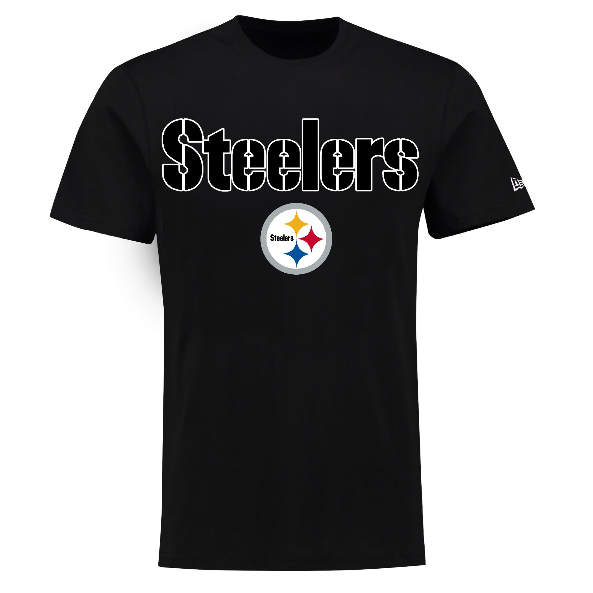 Pittsburgh Steelers Stacked Logo T-Shirt New Era
