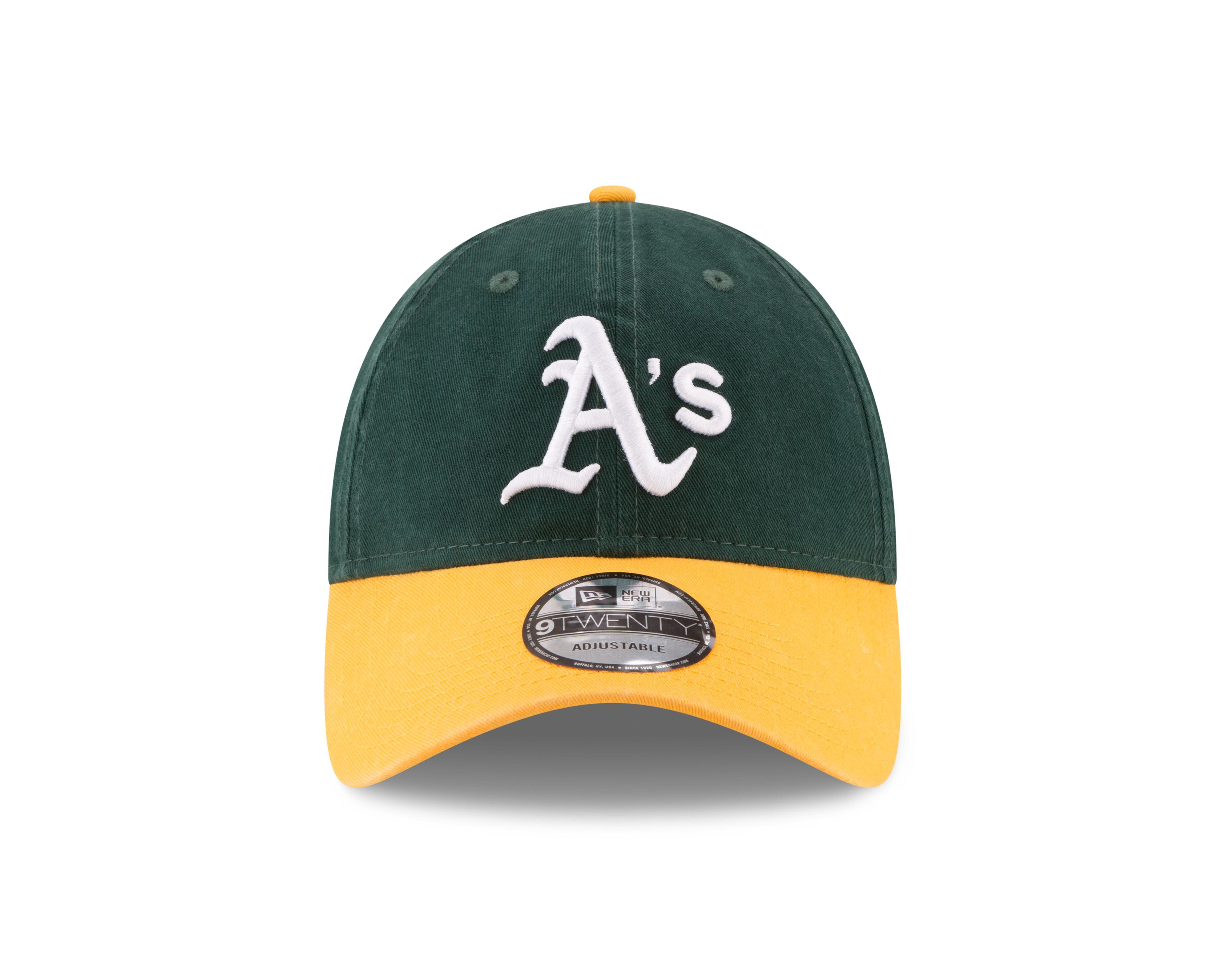 Oakland Athletics MLB Core Classic Green Yellow Adjustable 9Twenty Cap New Era