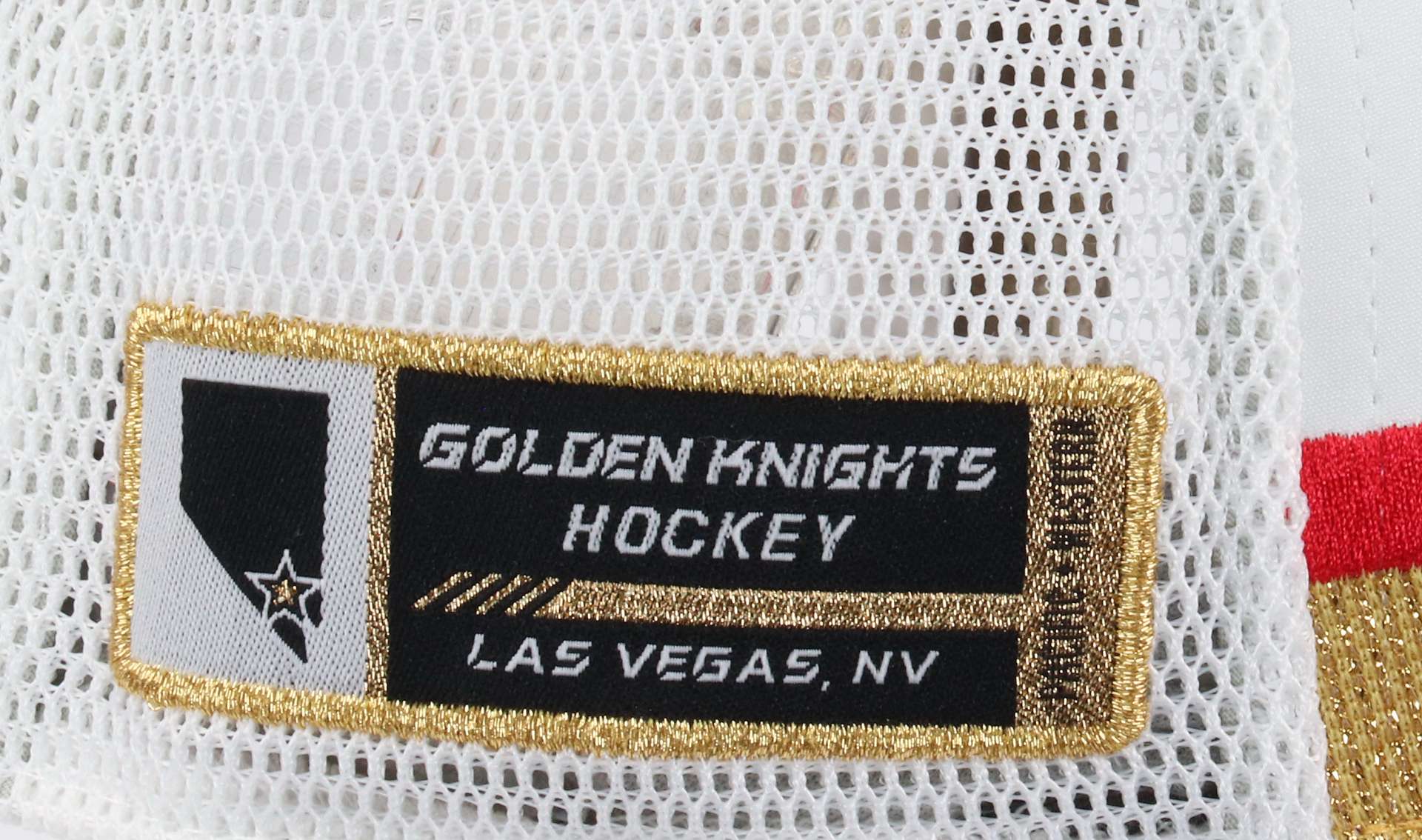 Vegas Golden Knights NHL Authentic Pro Draft Jersey Hook Structured Trucker Cap Fanatics