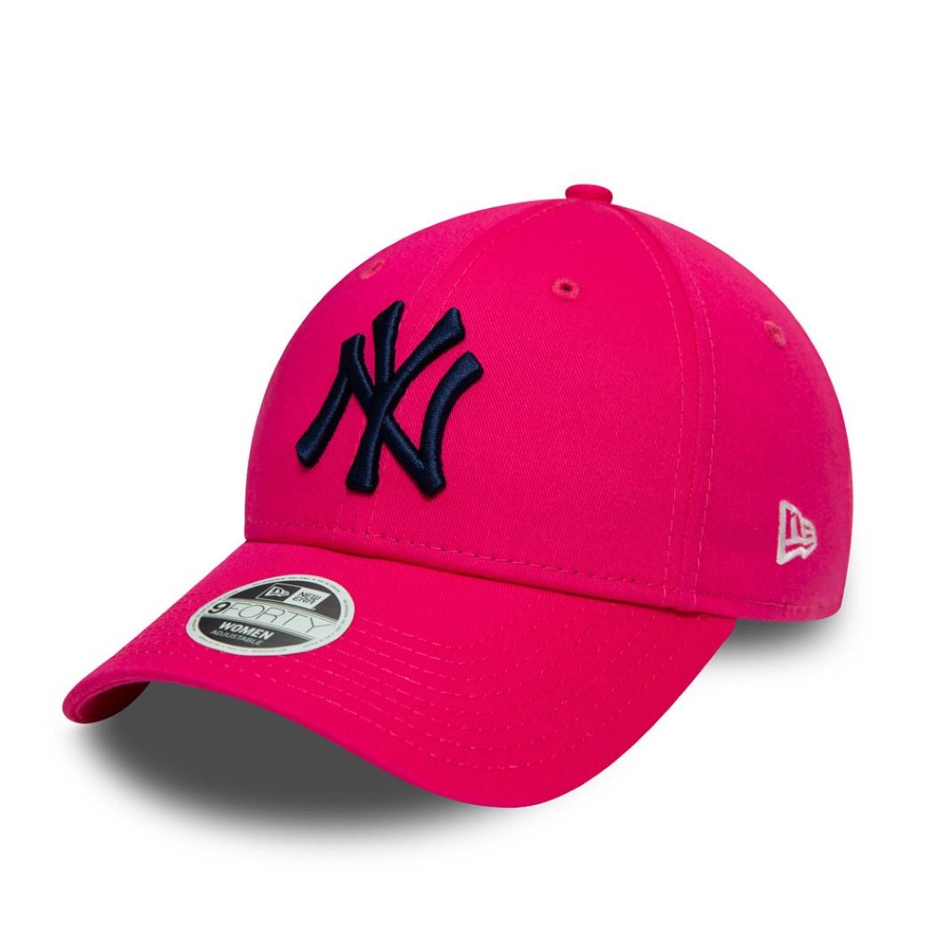 New York Yankees Pink League Essential 9Forty Adjustable Women Cap New Era