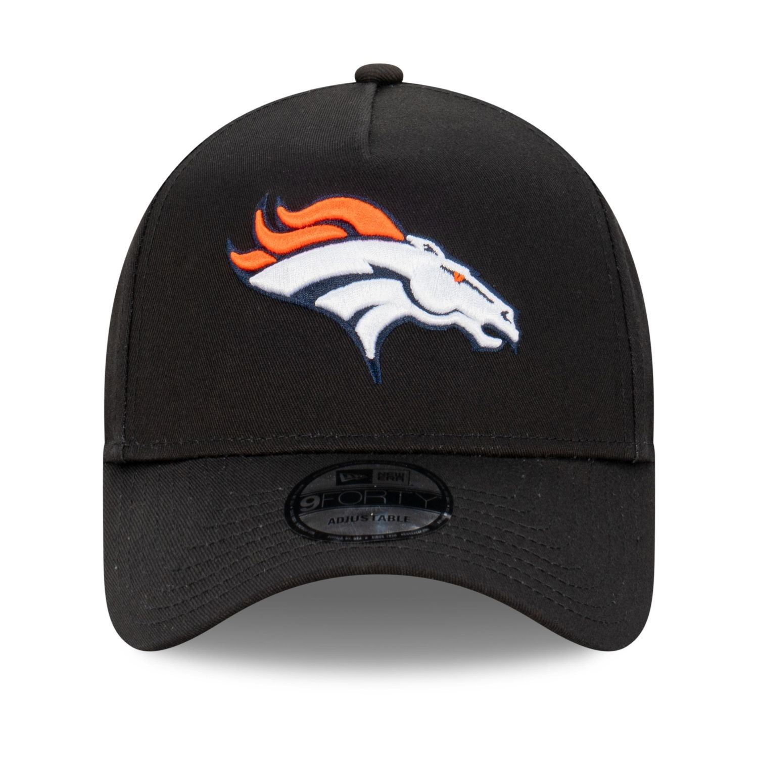 Denver Broncos NFL Evergreen Black 9Forty Adjustable A-Frame Cap New Era