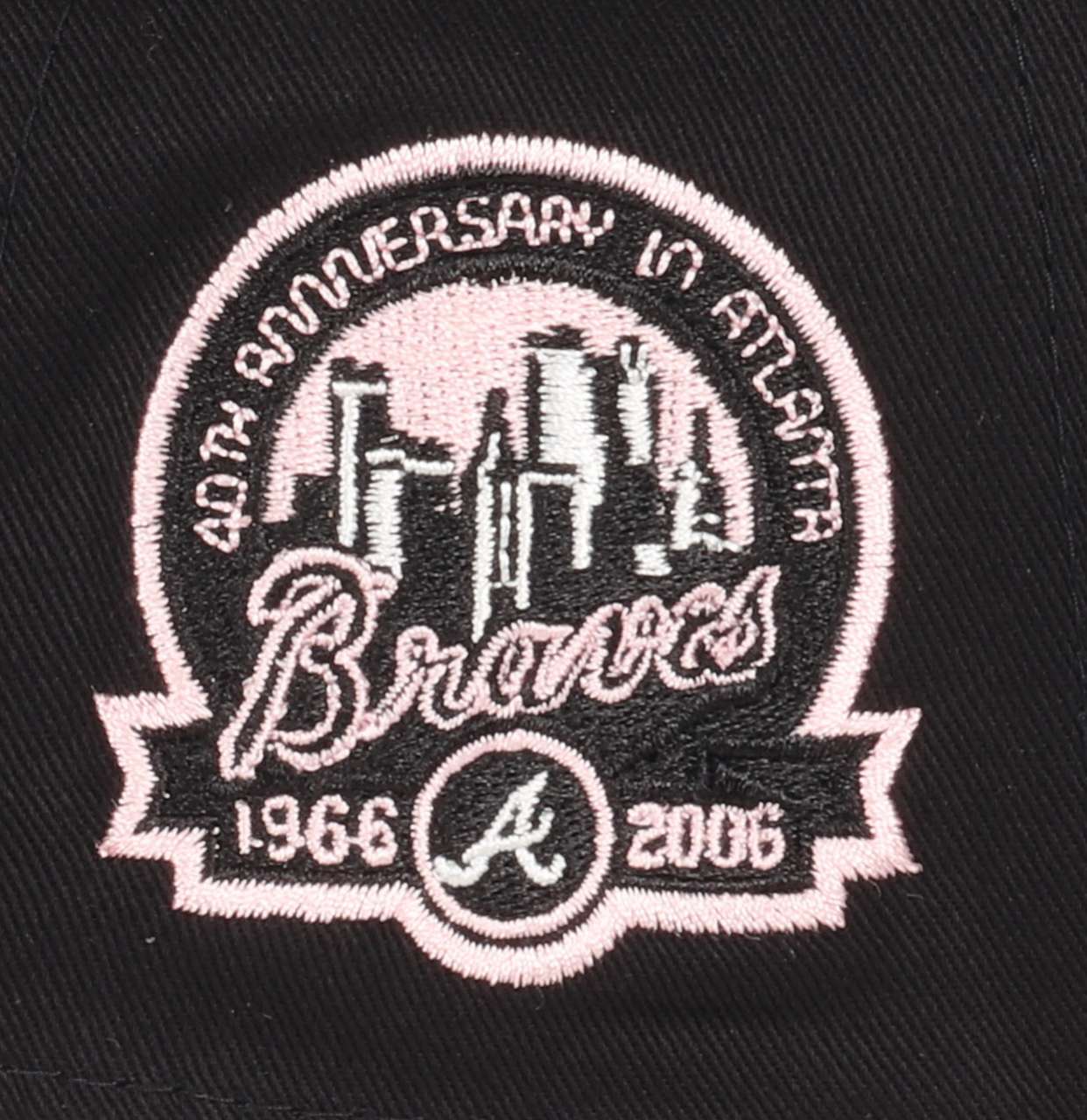 Atlanta Braves MLB  40th Anniversary Sidepatch Black 9Forty A-Frame Adjustable Cap New Era