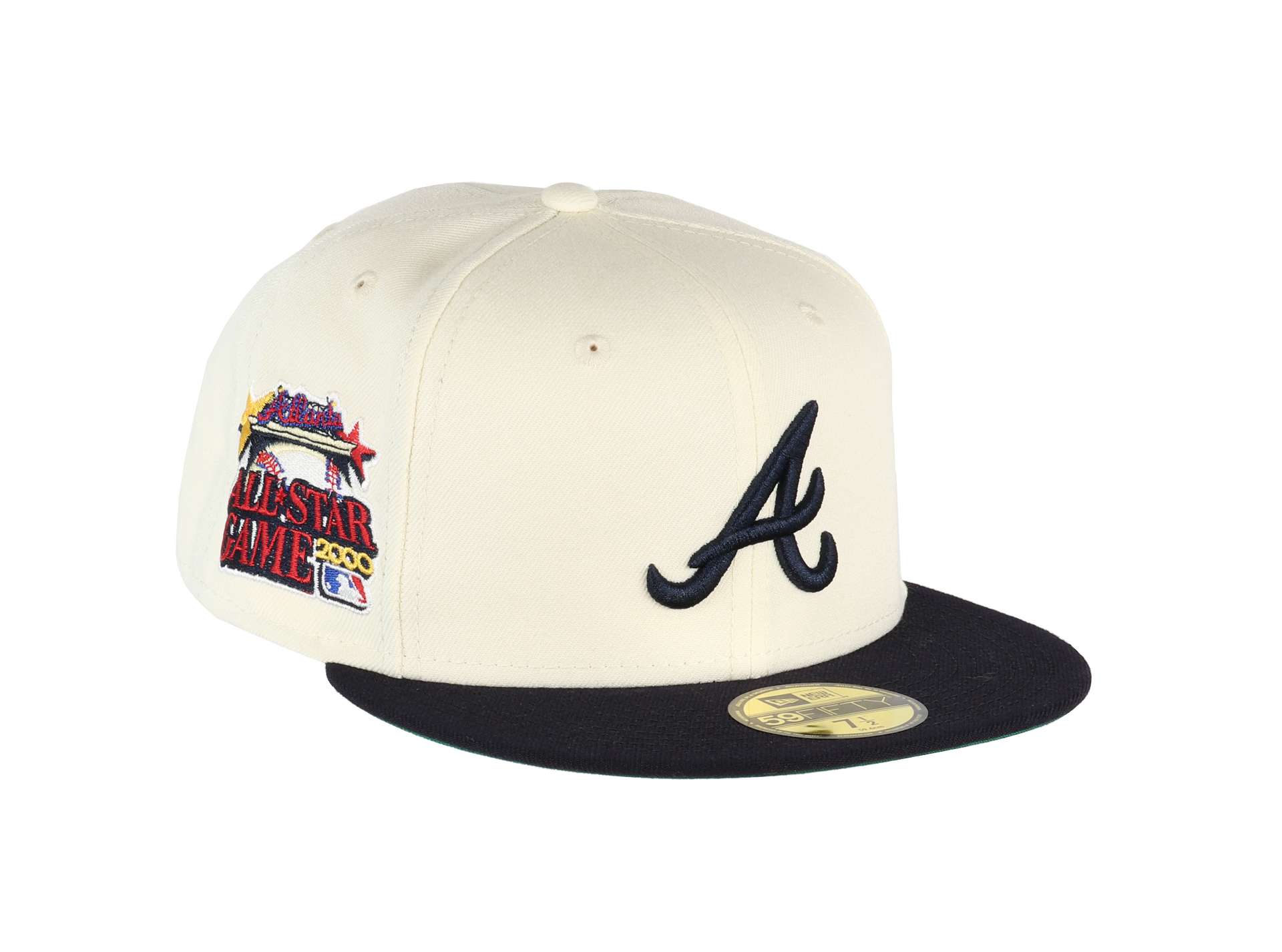 Atlanta Braves MLB Cooperstown All-Star Game 2000 Sidepatch Chrome White  59Fifty Basecap New Era