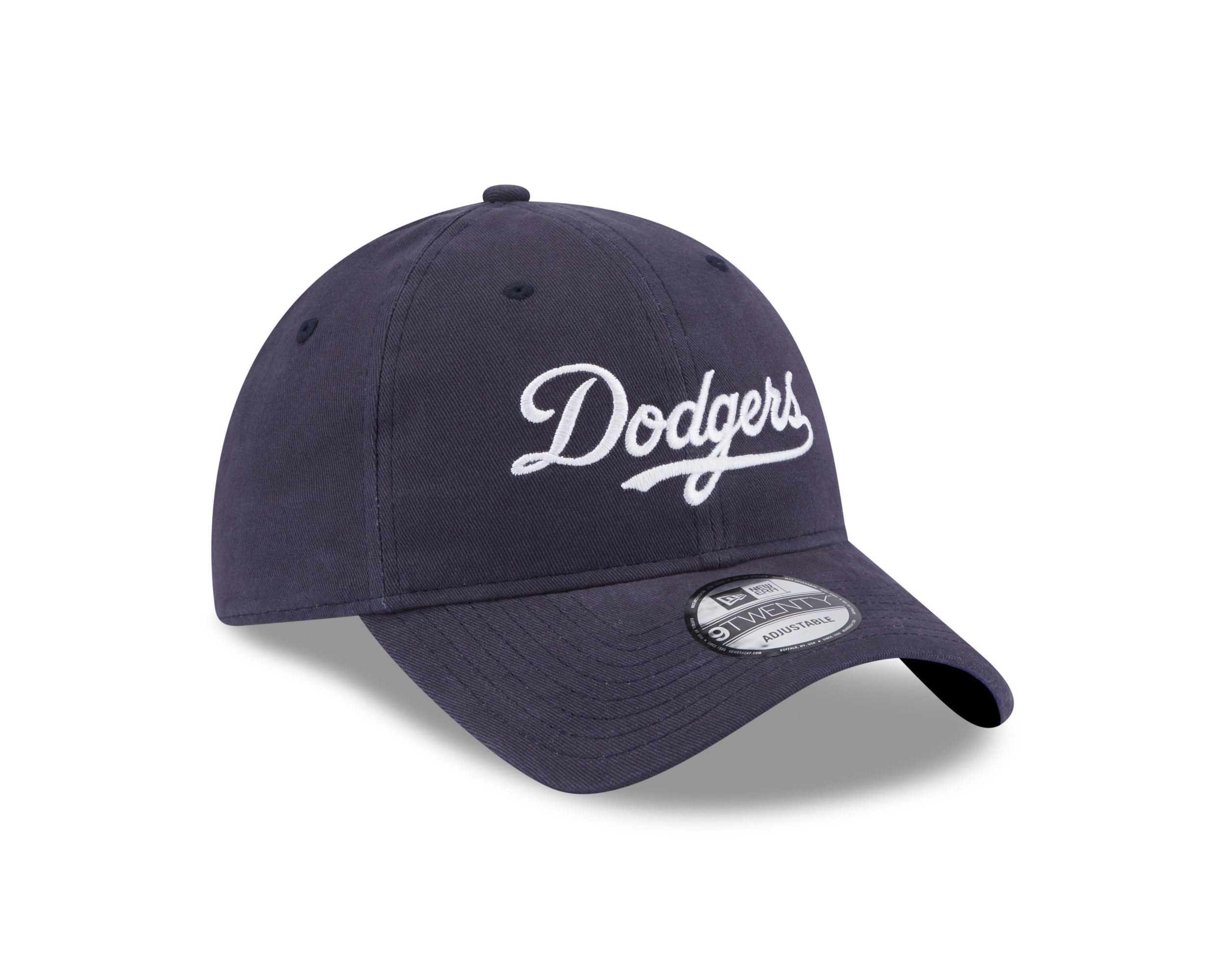 Los Angeles Dodgers MLB Team Script Dark Royal 9Twenty Unstructured Strapback Cap New Era