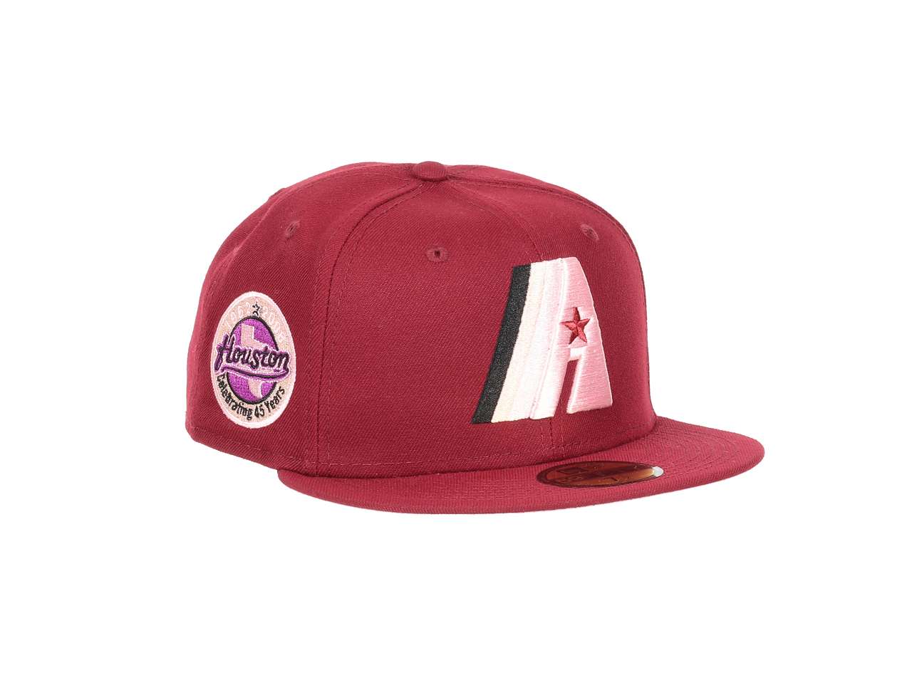 Houston Astros MLB Cooperstown 45 Years Anniversary Cardinal 59Fifty Basecap New Era