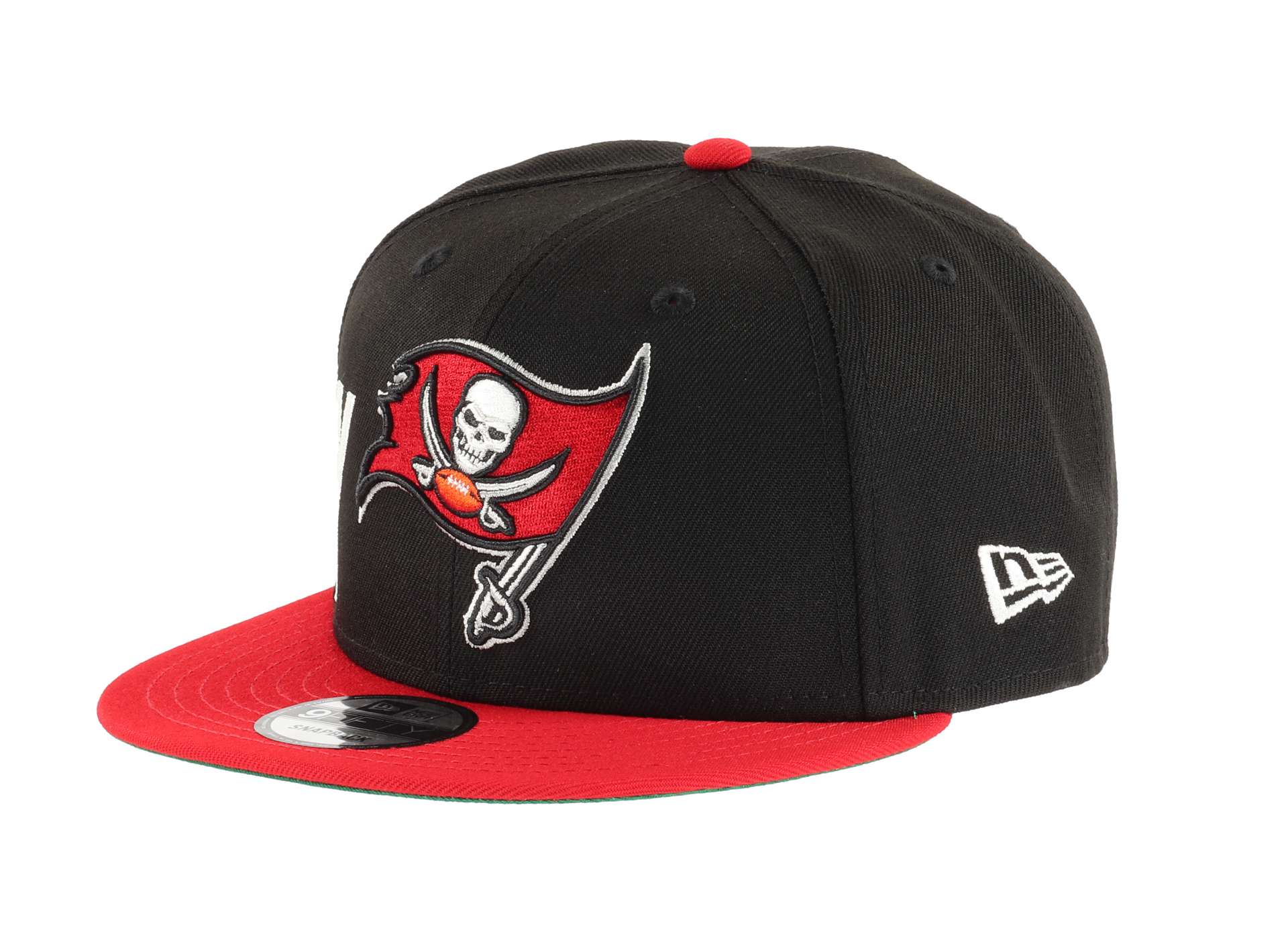 Tampa Bay Buccaneers Sidefont Black / Red 9Fifty Snapback Cap New Era