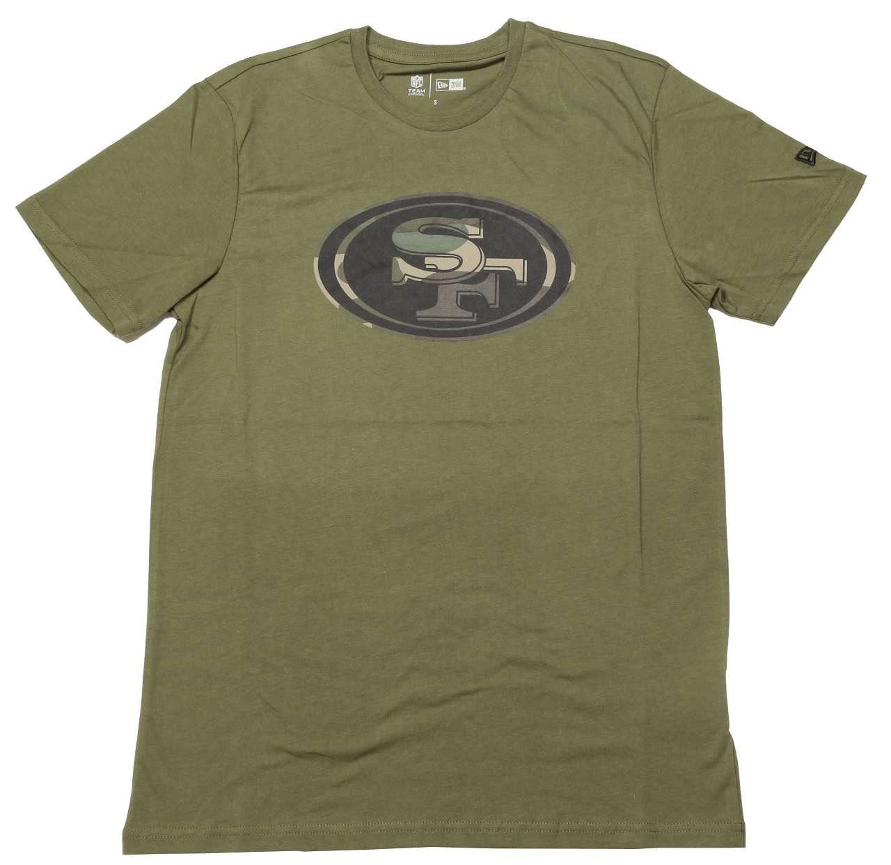 San Francisco 49ers Camo Logo Olive T- Shirt New Era