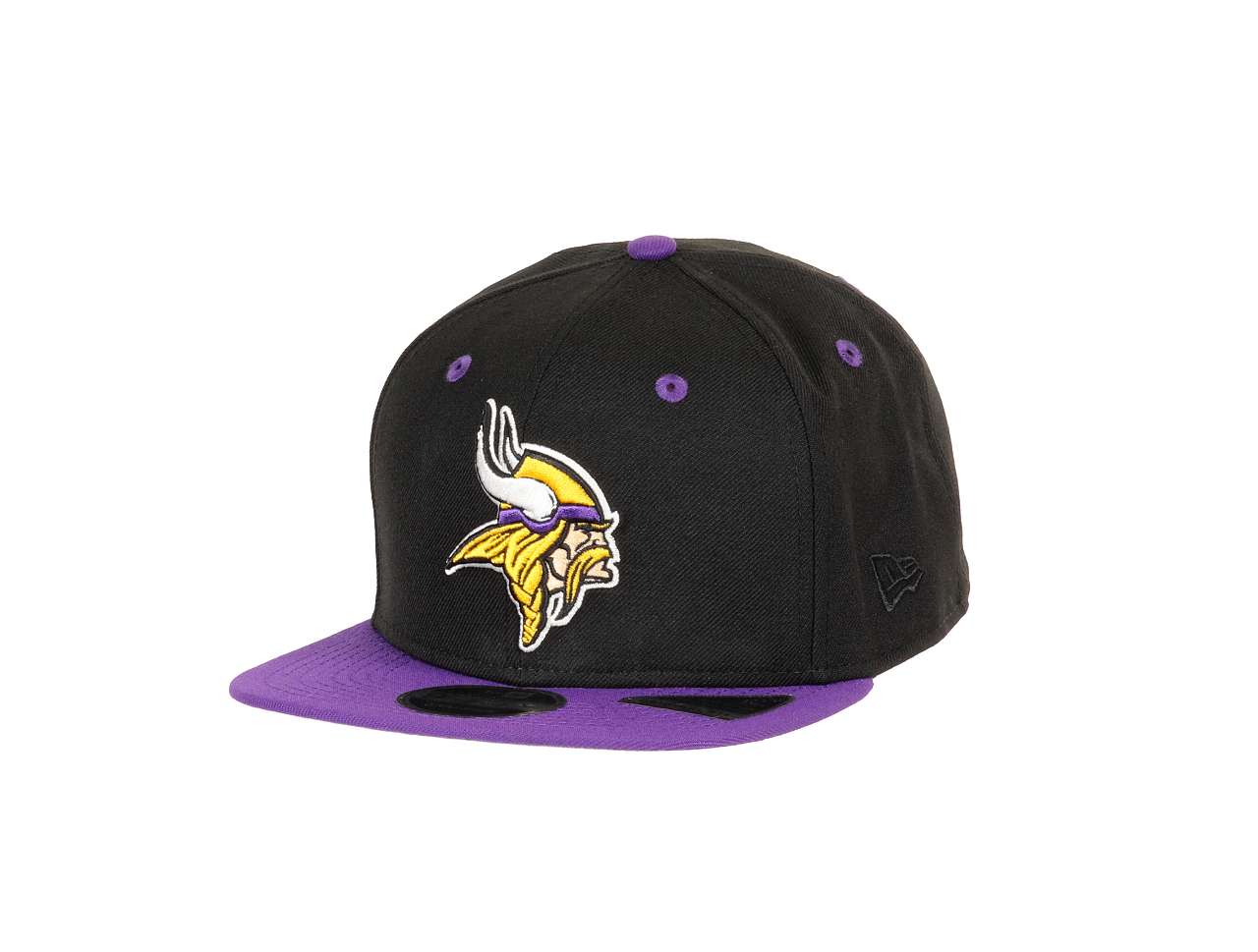 Minnesota Vikings Two Tone NFL Black Purple 9Fifty Original Fit Snapback Cap New Era