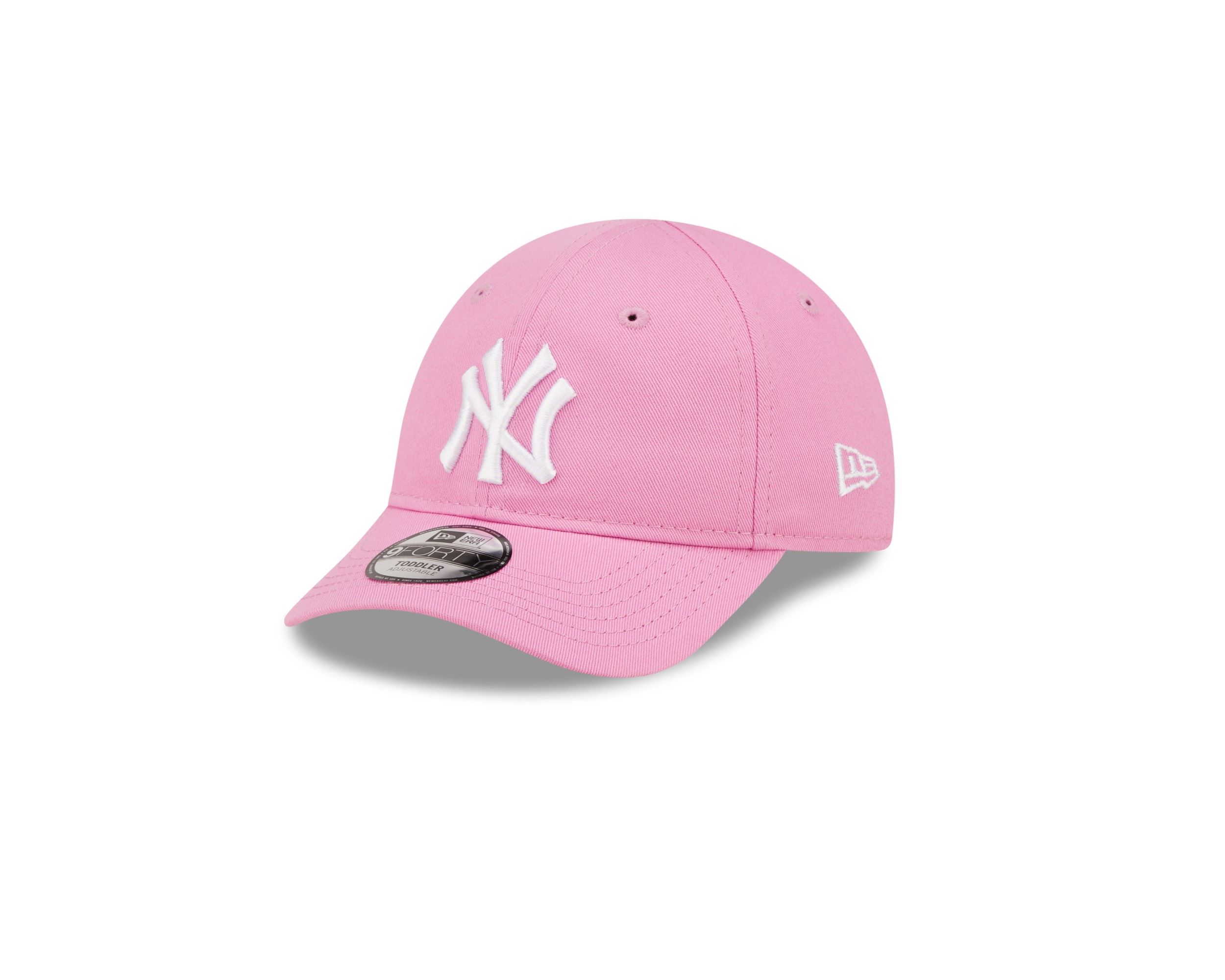 New York Yankees MLB League Essential Pink White 9Forty Toddler Cap New Era