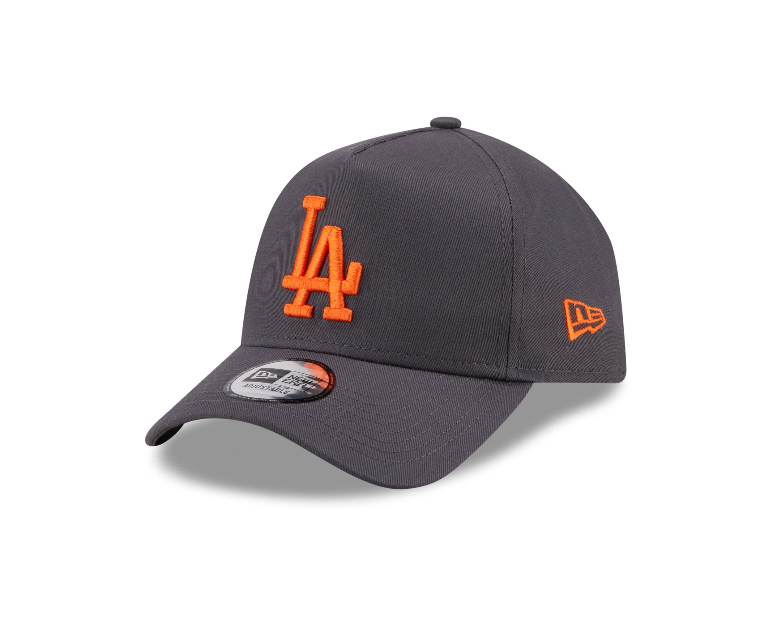 Los Angeles Dodgers Grey MLB League Essential 9Forty E-Frame Snapback Cap New Era