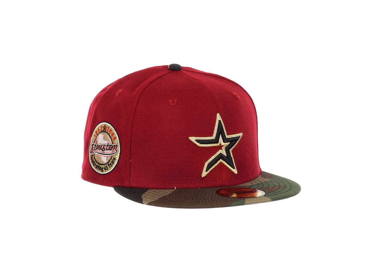 Houston Astros MLB Cooperstown Celebrating 45 Years 1962-2006 Cardinal Camouflage 59Fifty Basecap New Era