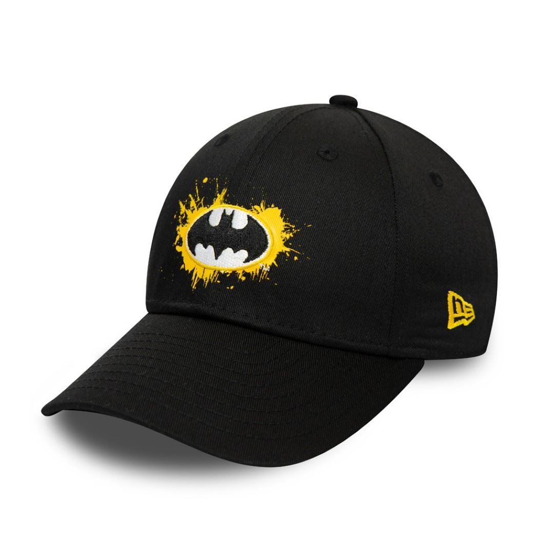 Batman Paint Base Black 9Forty Kids Snapback Cap New Era