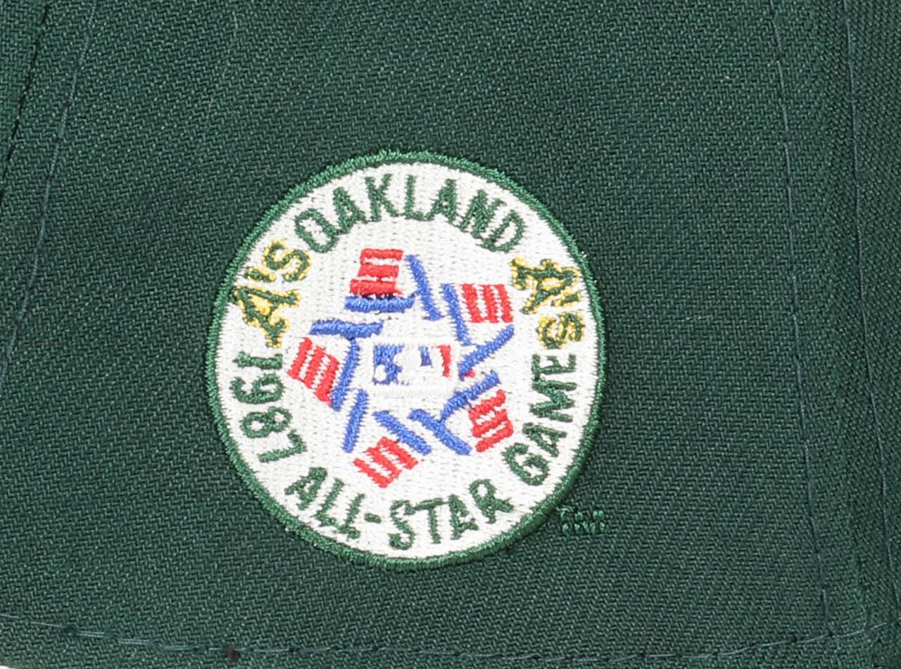 Oakland Athletics MLB All-Star Game 1987 Sidepatch Cooperstown Dark Green 9Forty A-Frame Snapback Cap New Era