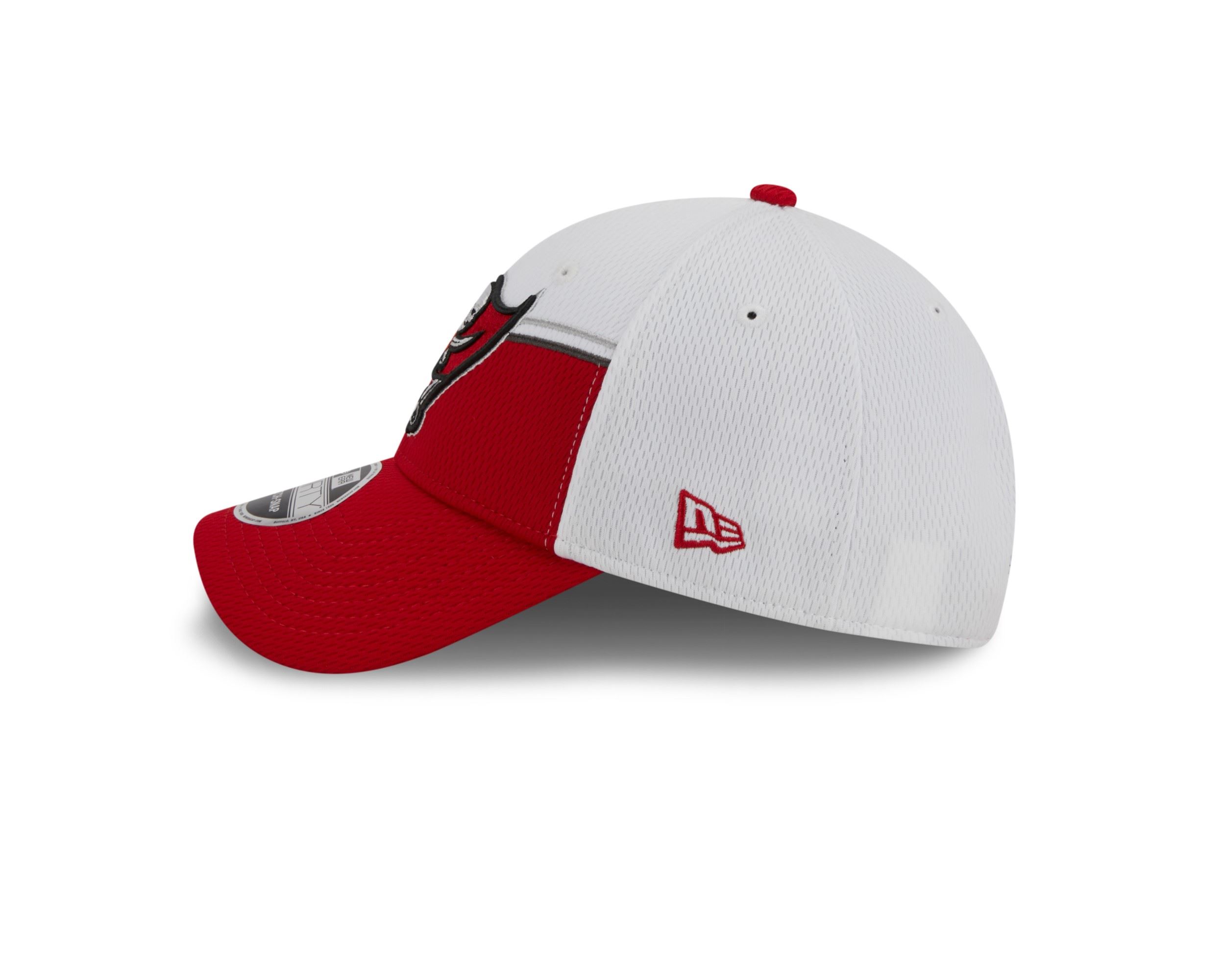 Tampa Bay Buccaneers NFL 2023 Sideline White Red 9Forty Stretch Snapback Cap New Era