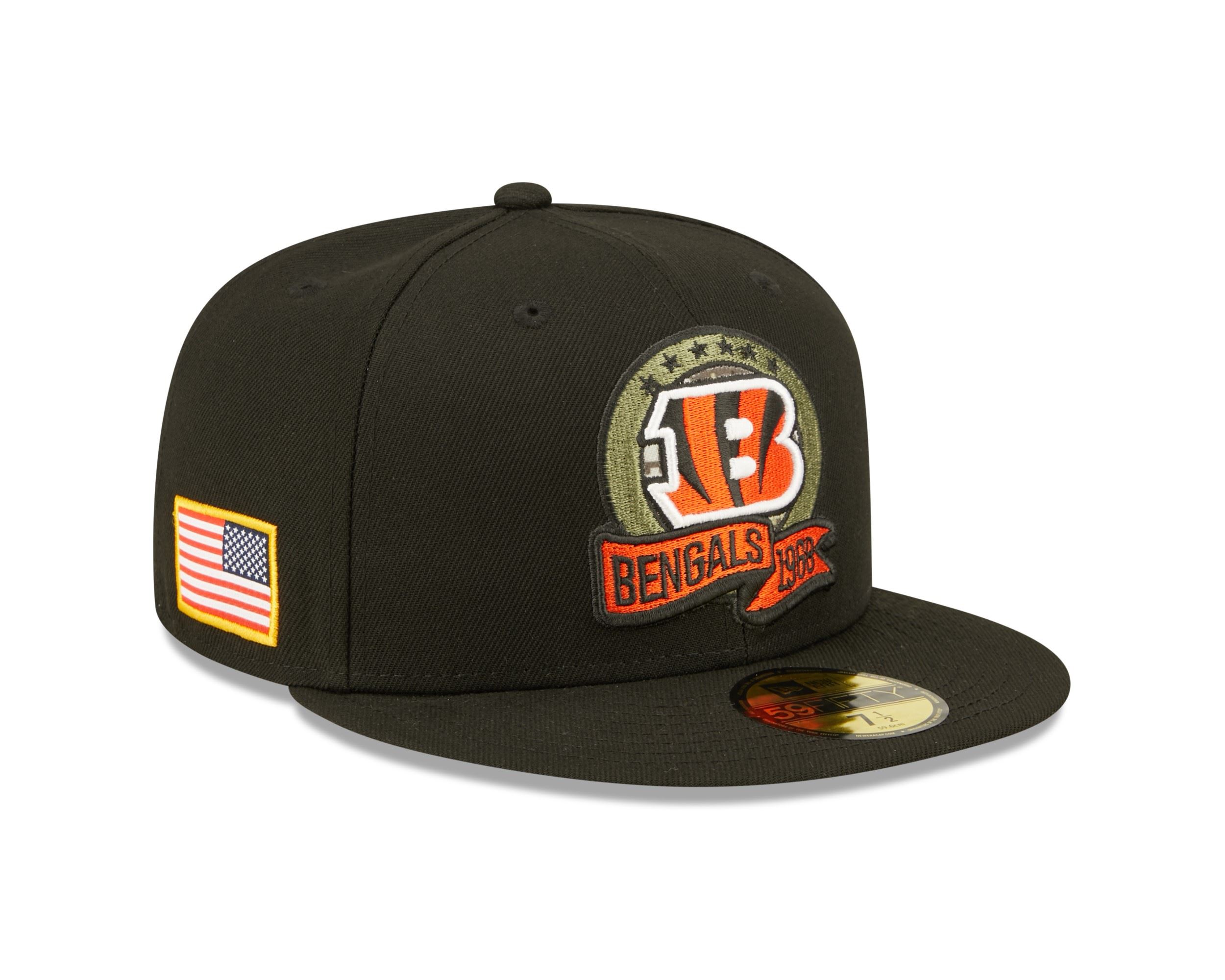 Cincinnati Bengals NFL Salute to Service 2022 Black 59Fifty Basecap New Era
