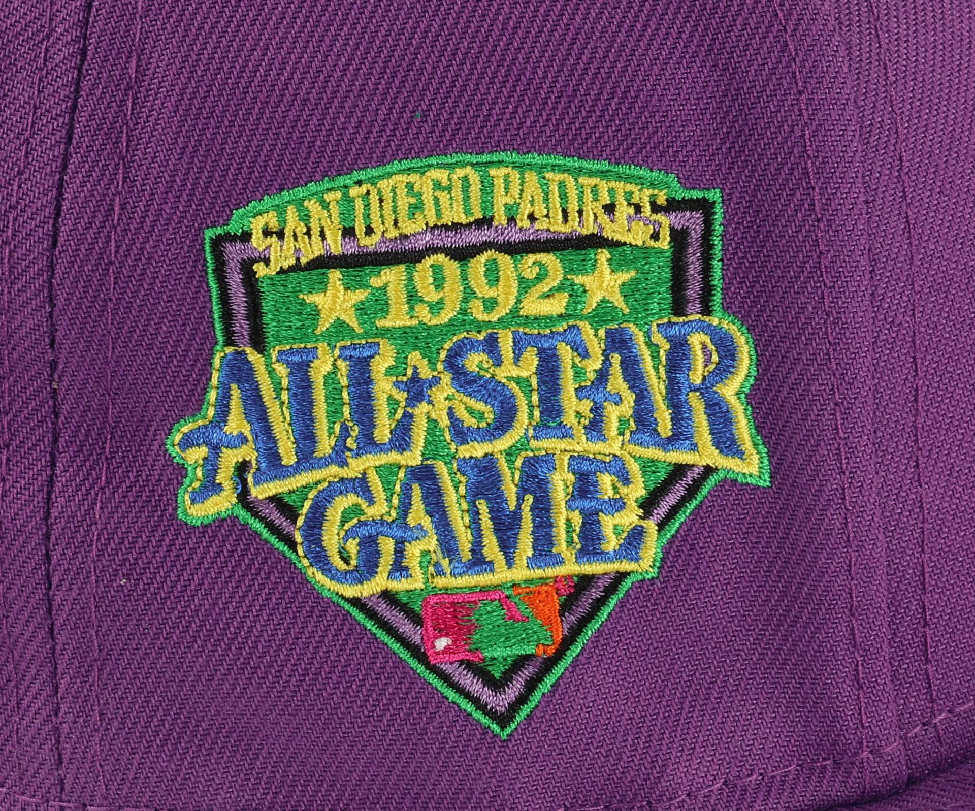 San Diego Padres MLB Sidepatch All Star Game 1992 Purple 59Fifty Basecap New Era