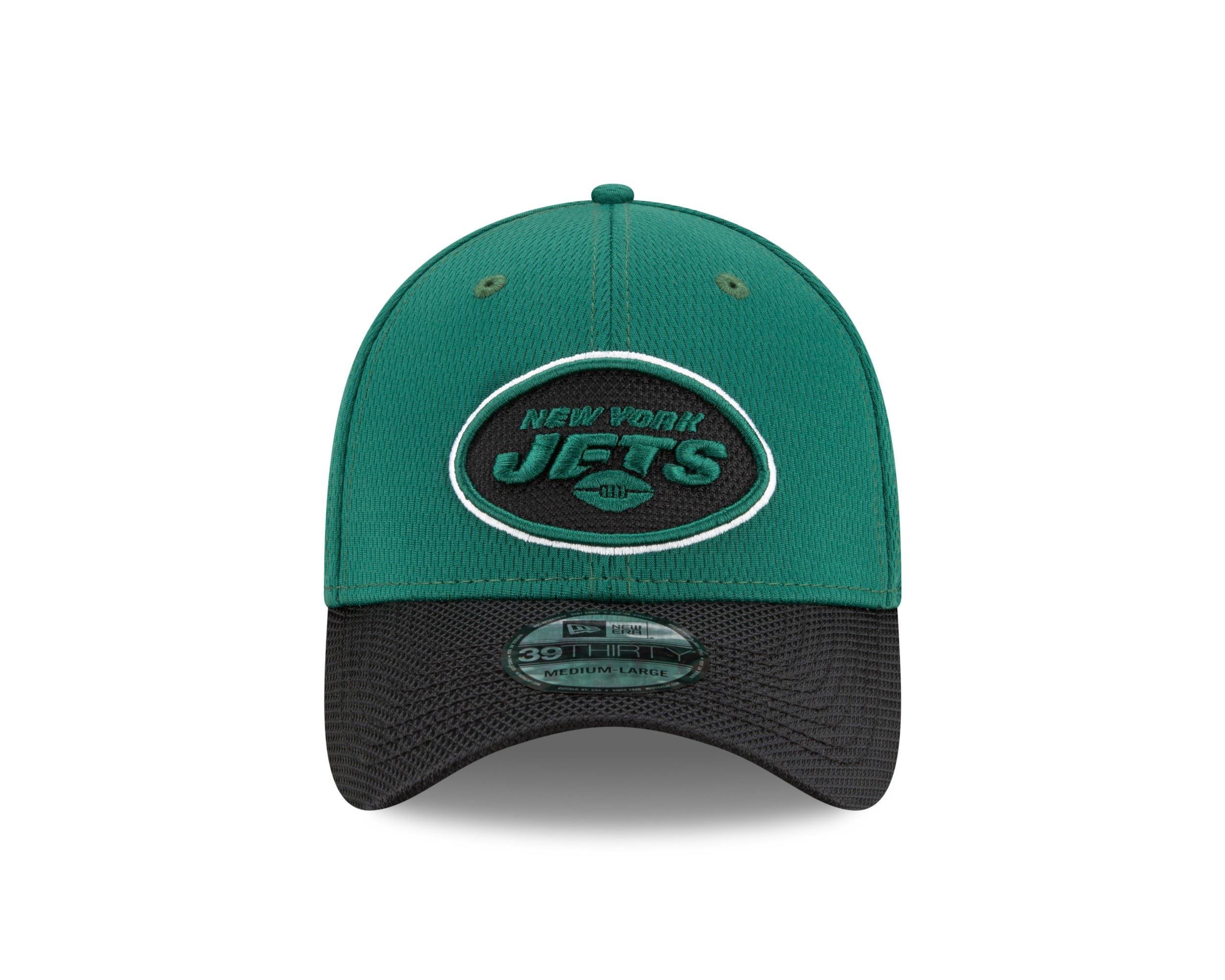 New York Jets NFL 2021 Sideline Green 39Thirty Stretch Cap New Era