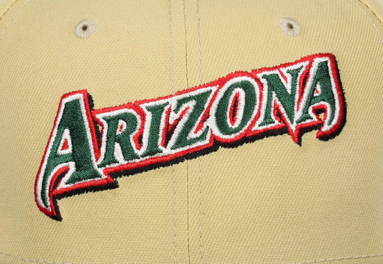 Arizona Diamondbacks MLB Cooperstown 2001 World Series Beige Green 59Fifty Basecap New Era