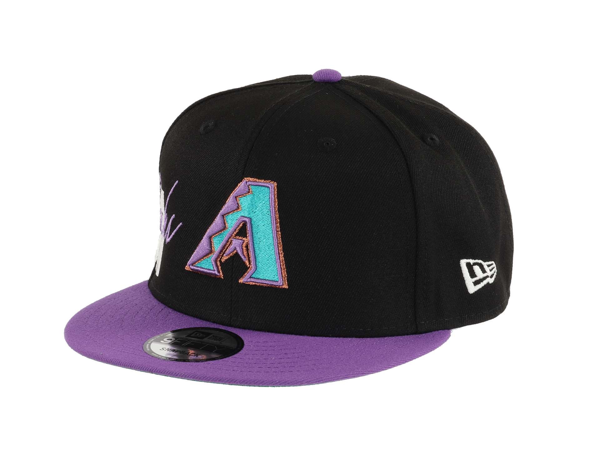 Arizona Diamondbacks Sidefont Black / Purple 9Fifty Snapback Cap New Era