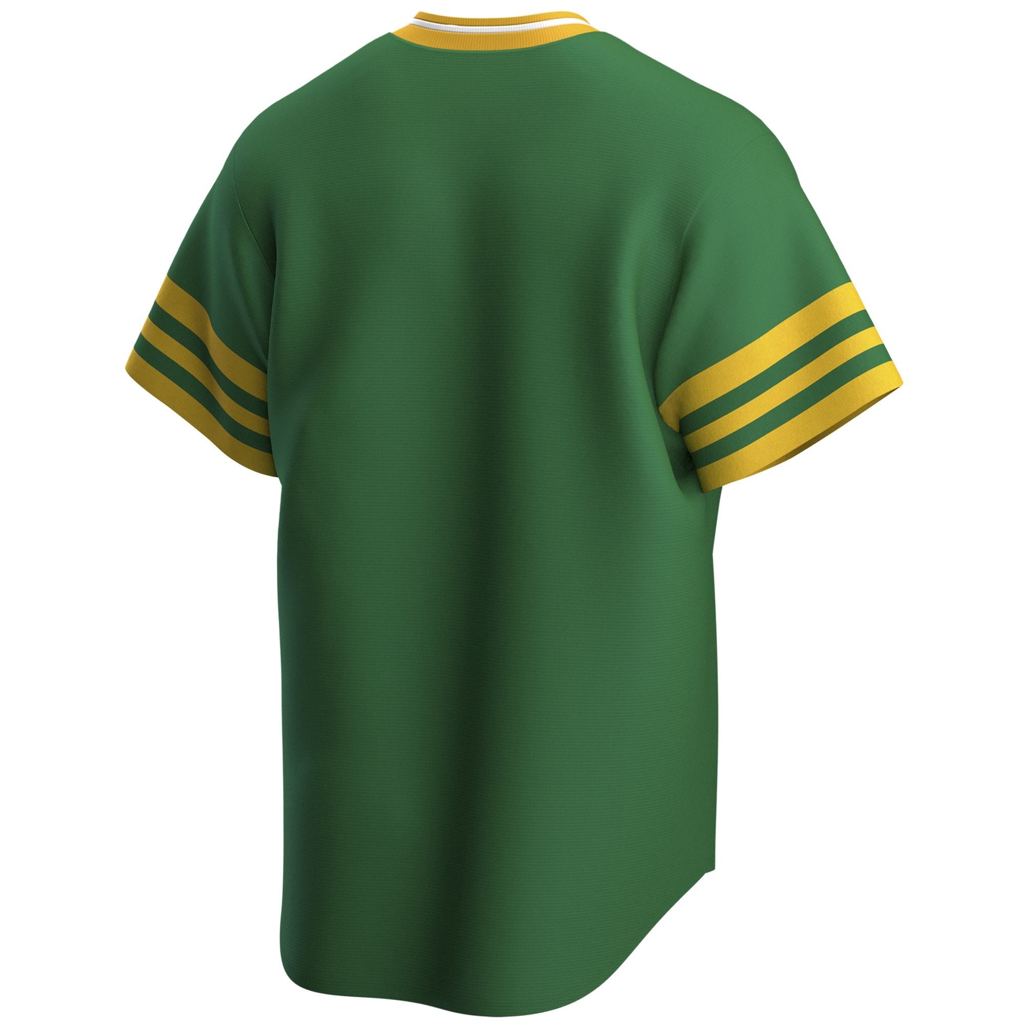 Oakland Athletics Official MLB Cooperstown Jersey Green Nike