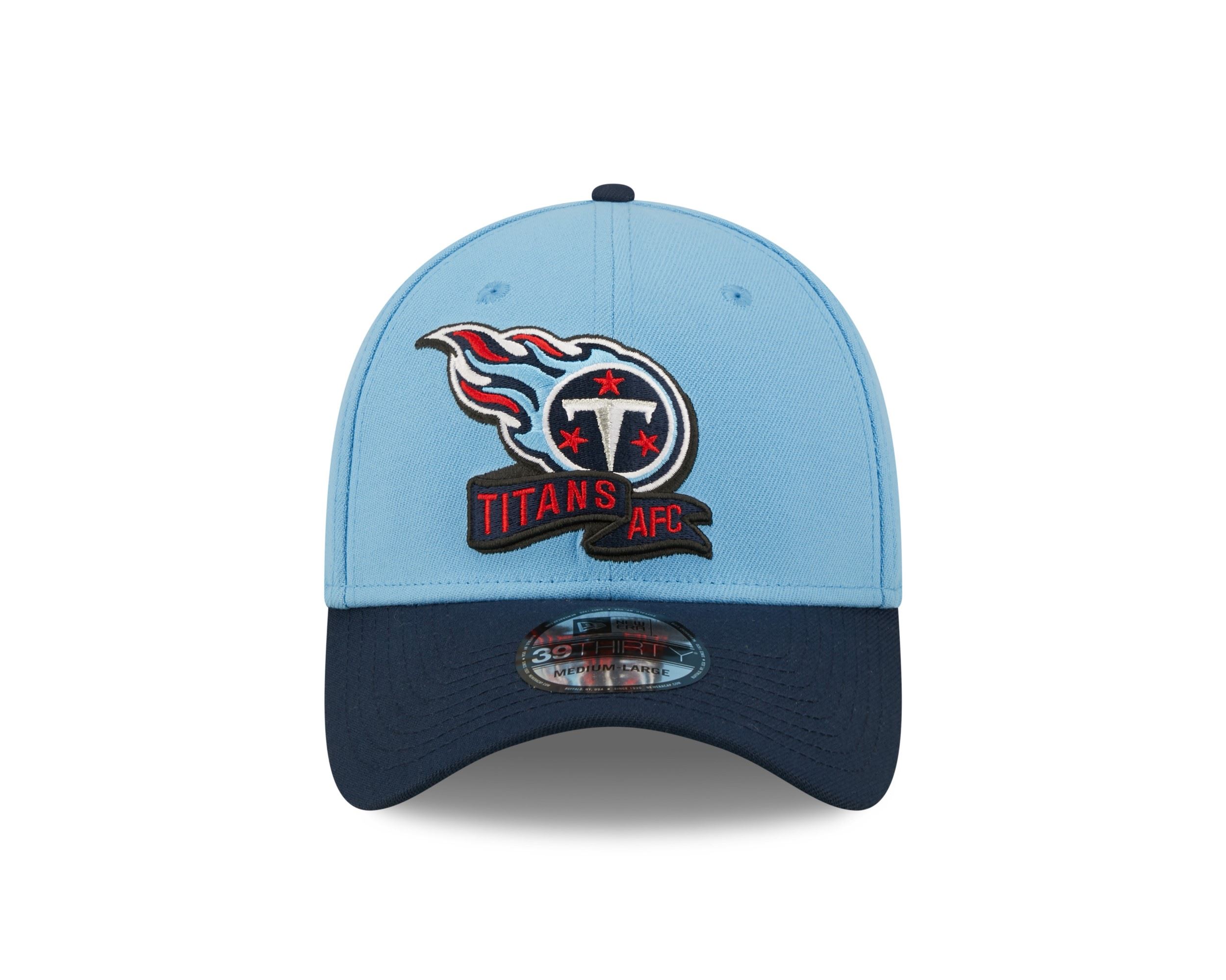 Tennessee Titans NFL 2022 Sideline Lightblue Darkblue 39Thirty Stretch Cap New Era