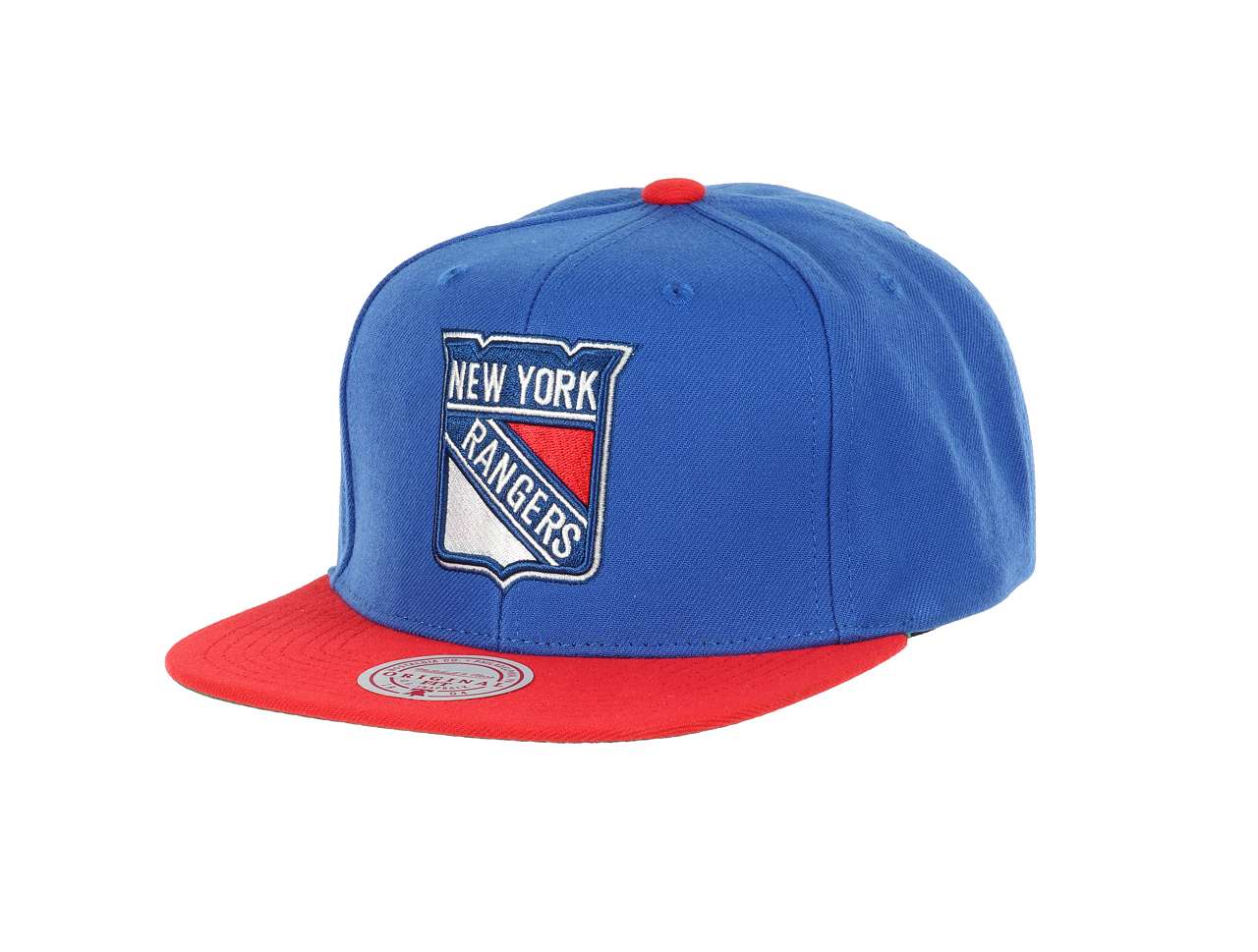 New York Rangers NHL Team 2 Tone 2.0 Blue Red Original Fit Snapback Cap Mitchell & Ness