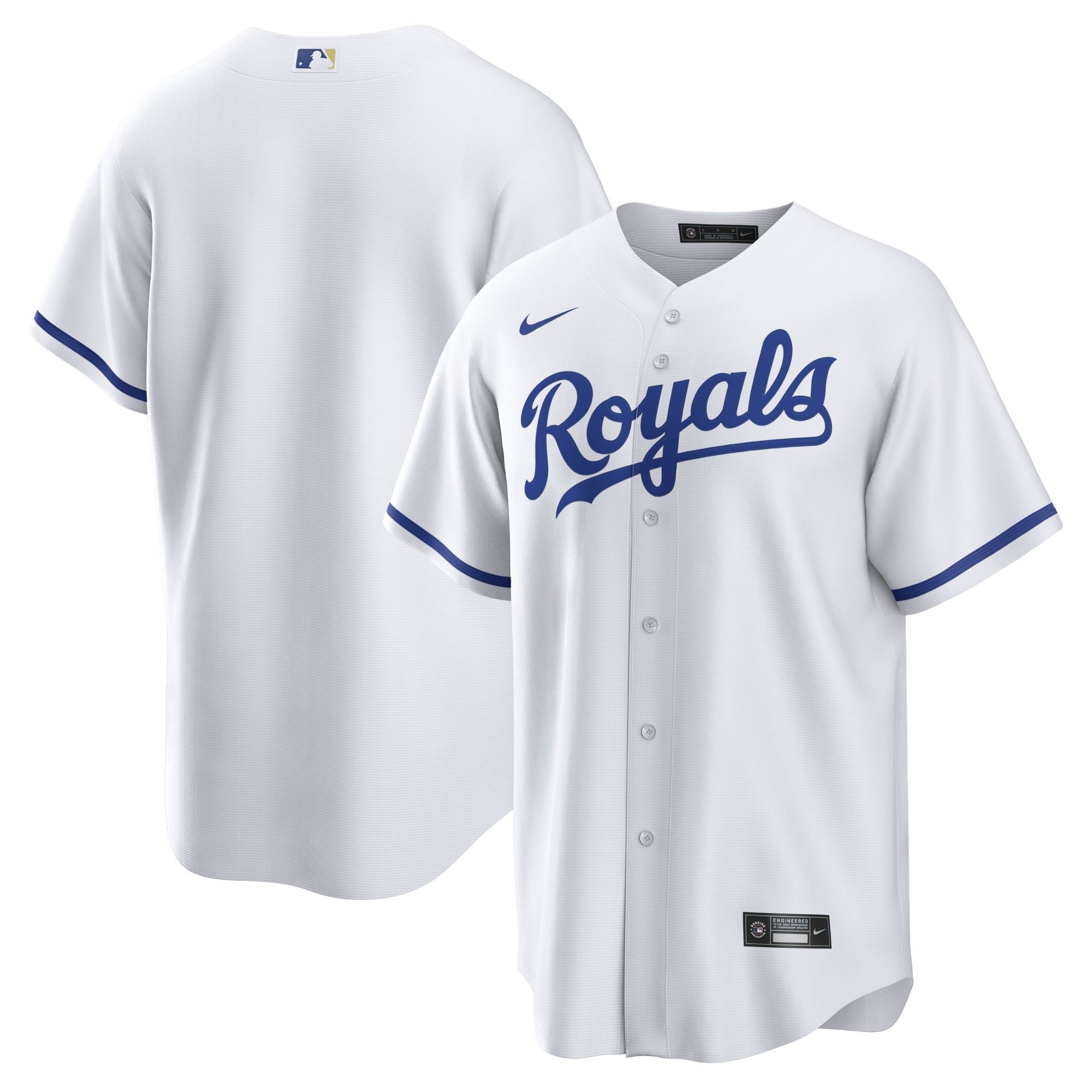 Kansas City Royals White Official MLB Replica Home Jersey Nike