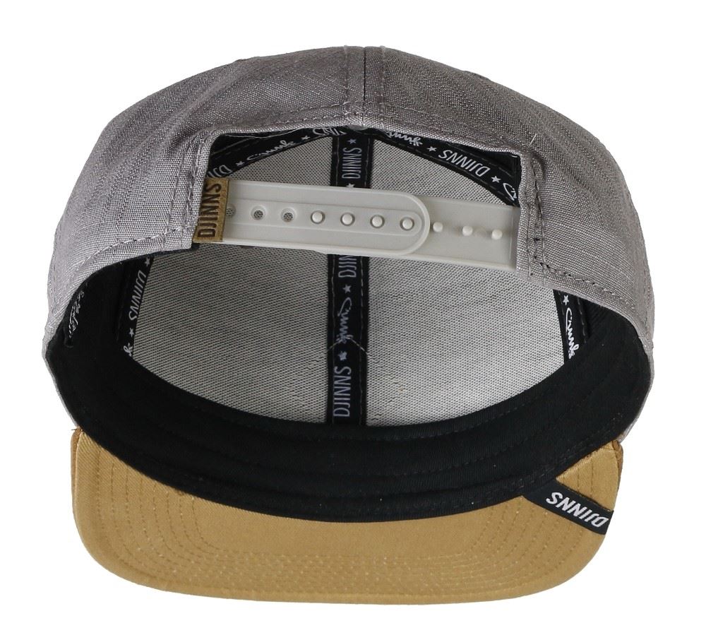 6P SB Linen 2015 Grey/ Lightbrown Snapback Cap Djinns