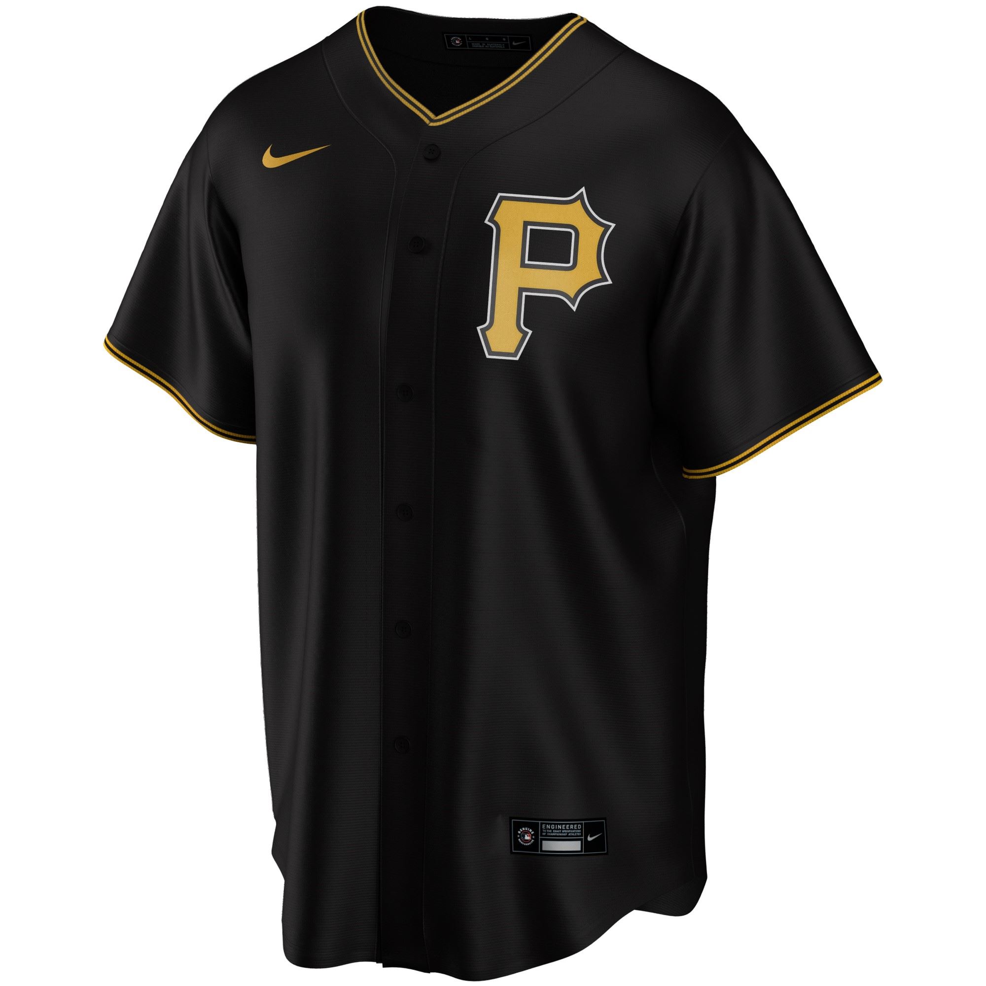 Pittsburgh Pirates Official MLB Replica Alternate Jersey Black Nike