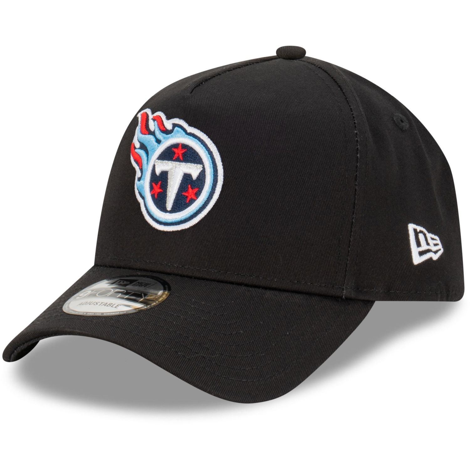 Tennessee Titans NFL Evergreen Black 9Forty Adjustable A-Frame Cap New Era