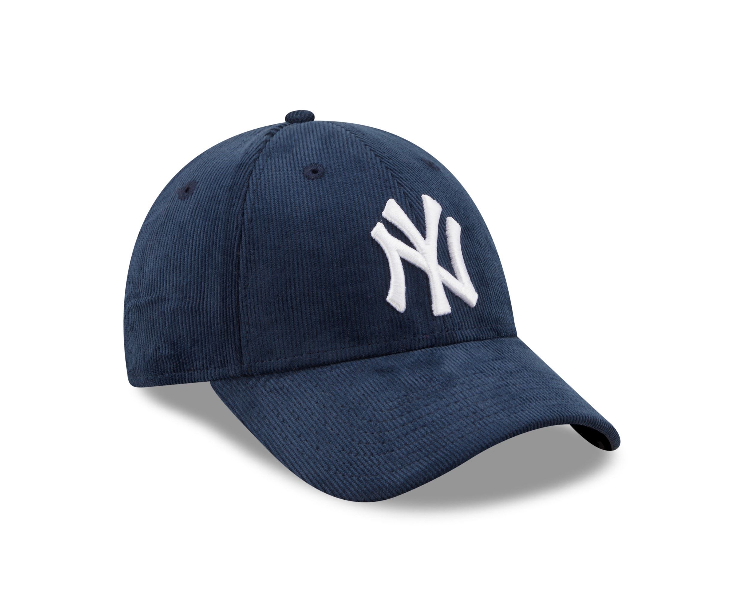 New York Yankees Navy MLB Fashion Cord 9Forty Adjustable Women Cap New Era