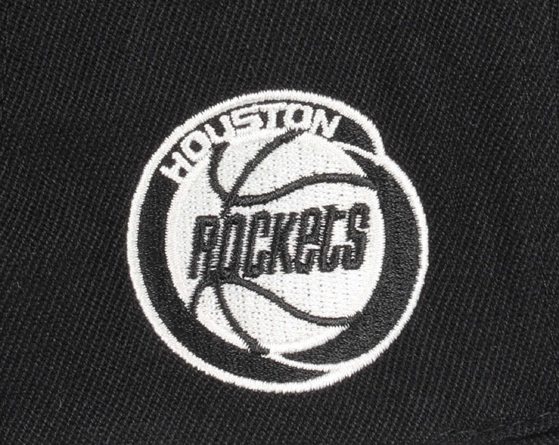 Houston Rockets Black HWC Slap Sticker Classic Red Snapback Cap Mitchell & Ness