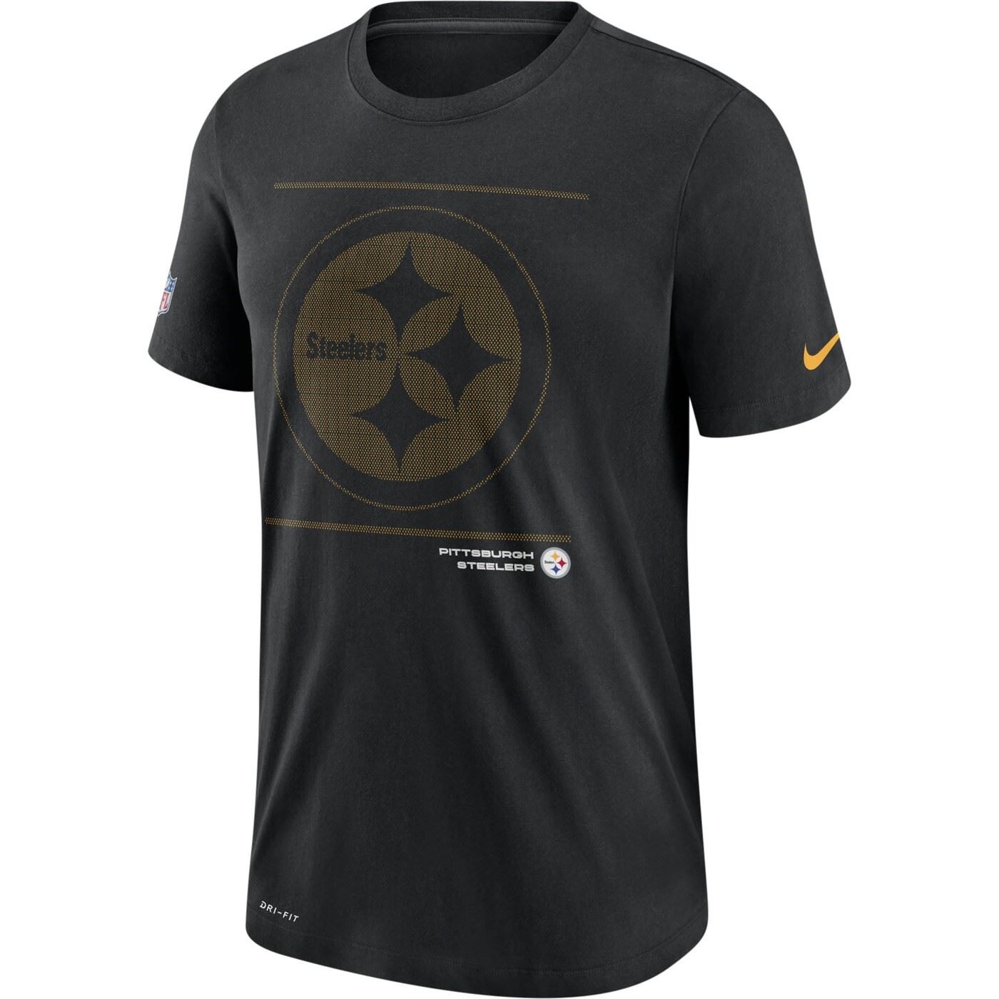 Pittsburgh Steelers NFL DFCT Team Issue Tee Black T-Shirt Nike