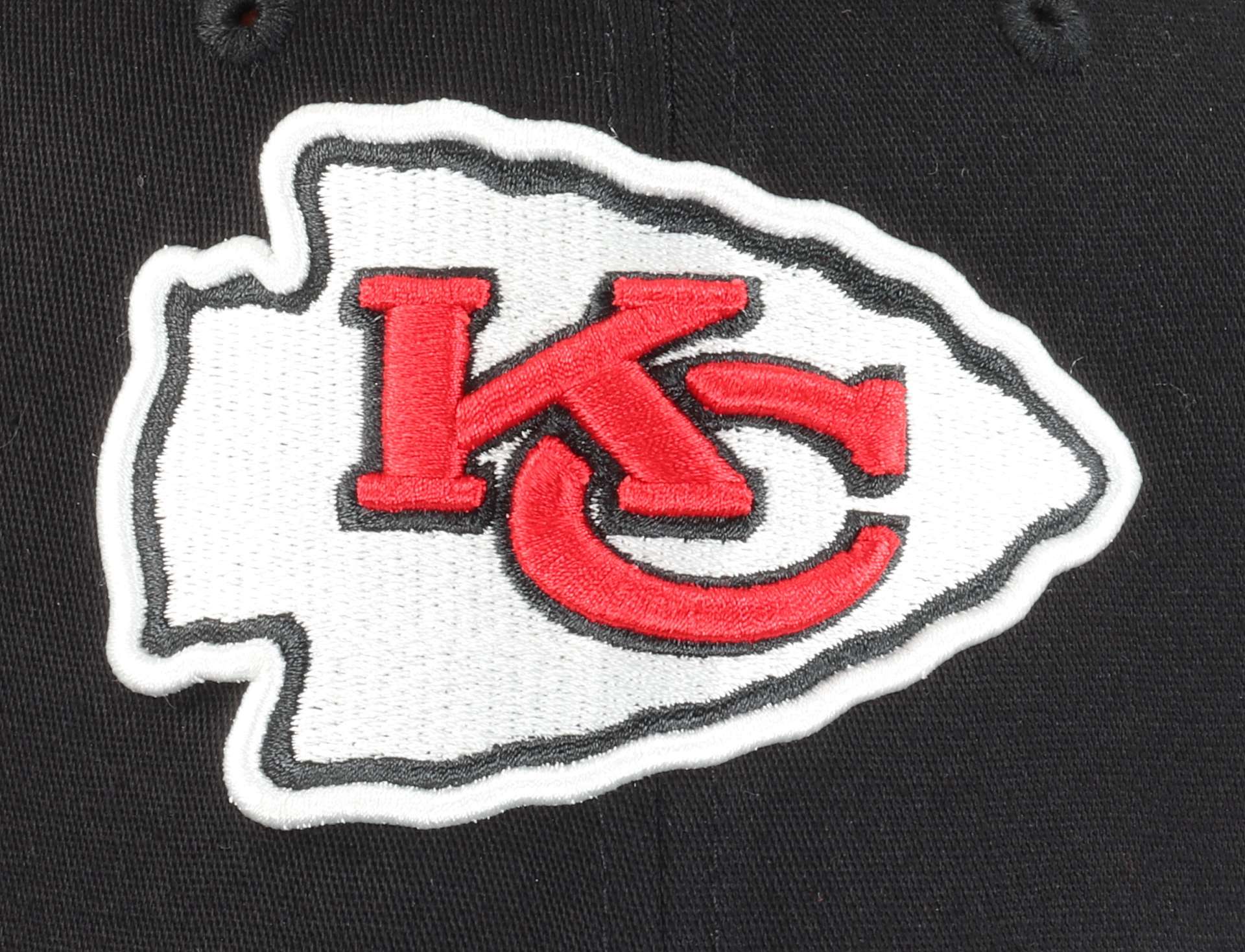 Kansas City Chiefs NFL Team Colour Black 9Fifty Stretch Snapback Cap New Era