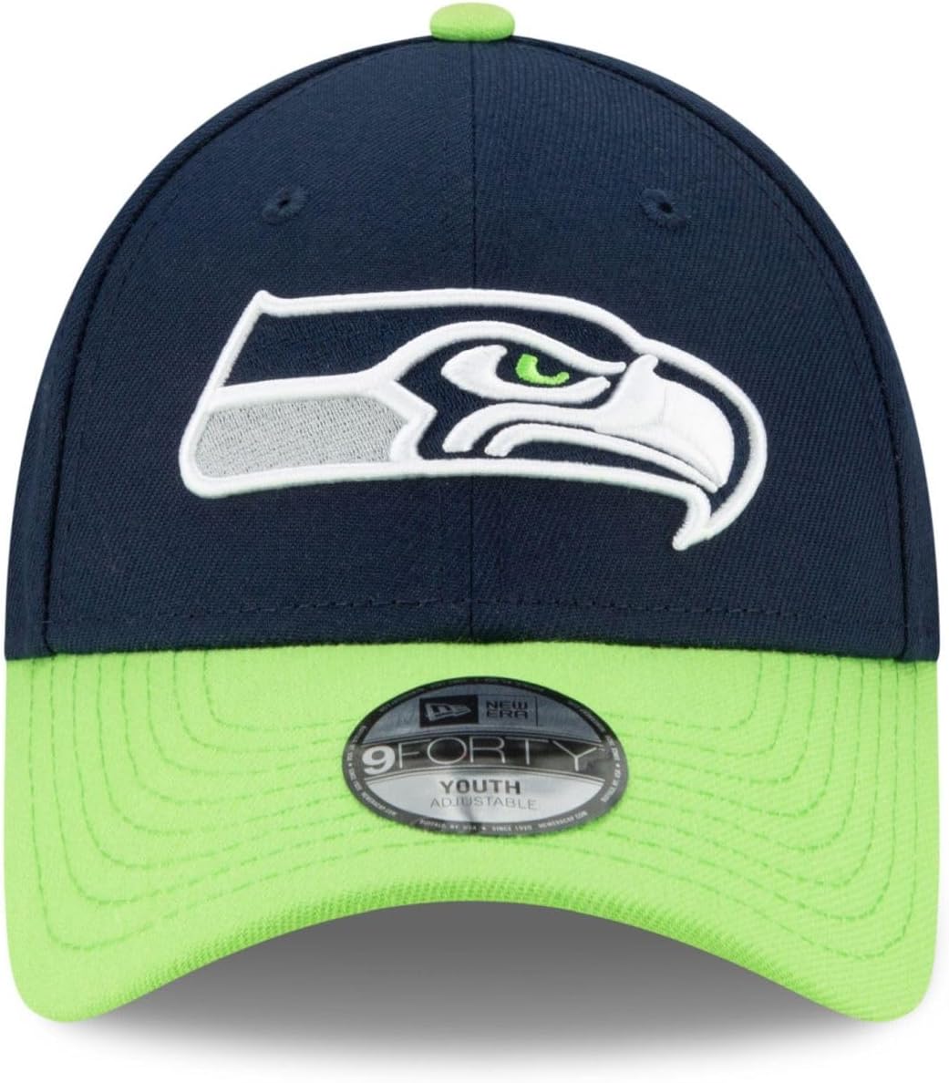Seattle Seahawks NFL The League Blue 9Forty Adjustable Cap for Kids New Era