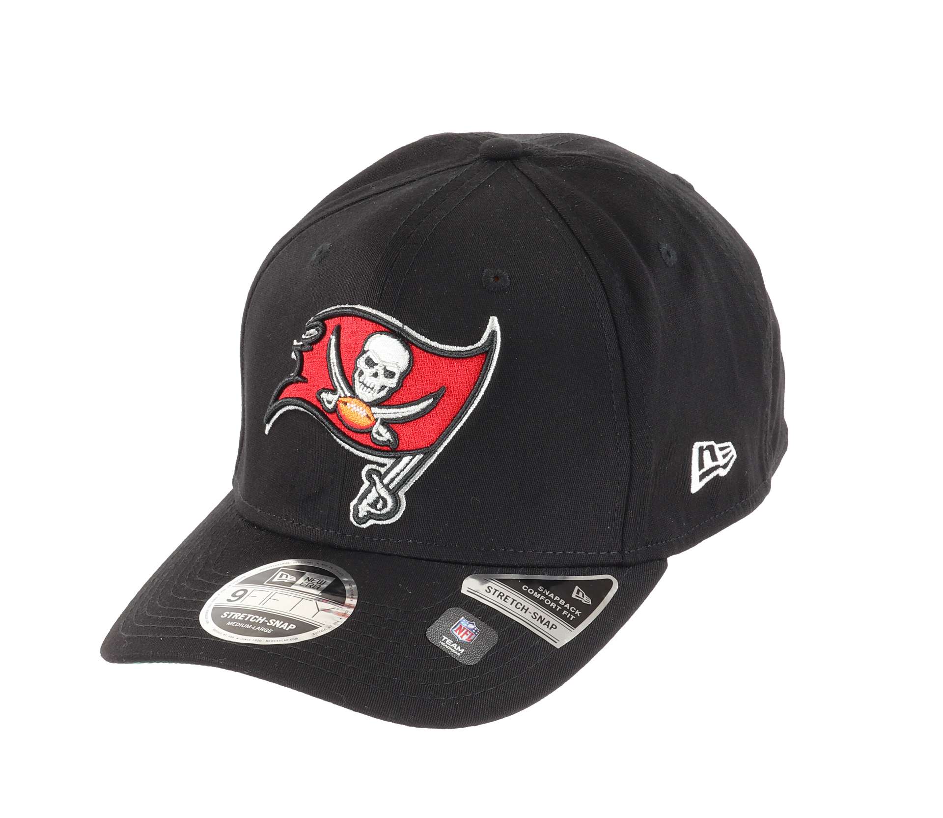 Tampa Bay Buccaneers NFL Team Colour Black 9Fifty Stretch Snapback Cap New Era