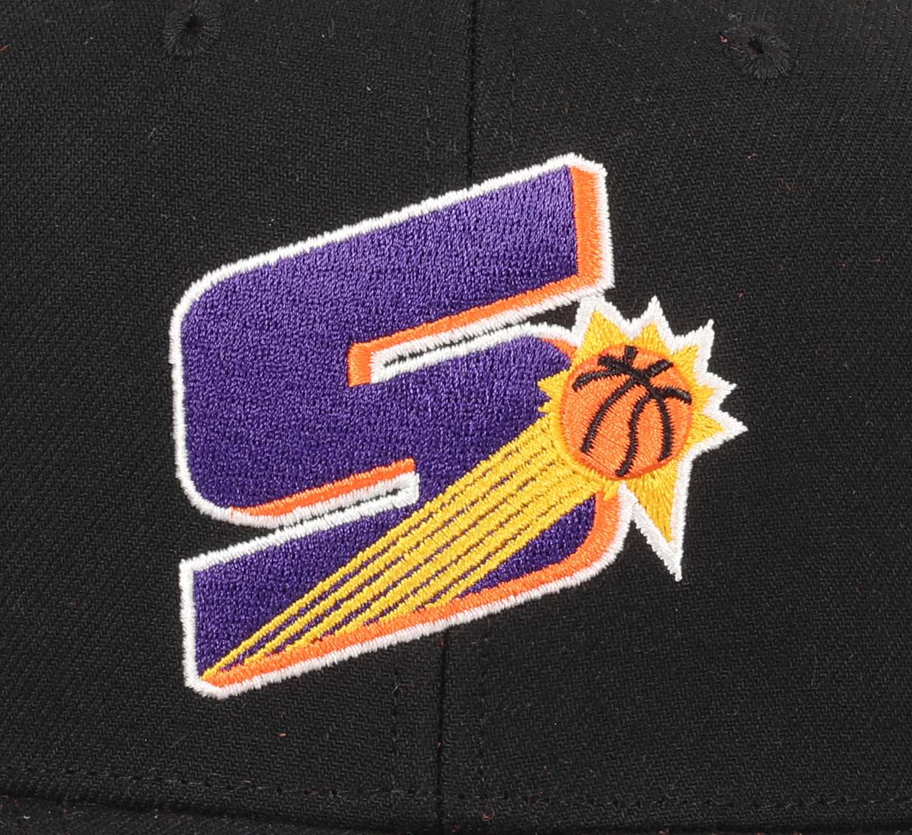 Phoenix Suns NBA Icon Grail Pro Snapback Hardwood Claasic Cap Pro Crown Fit Black Mitchell & Ness