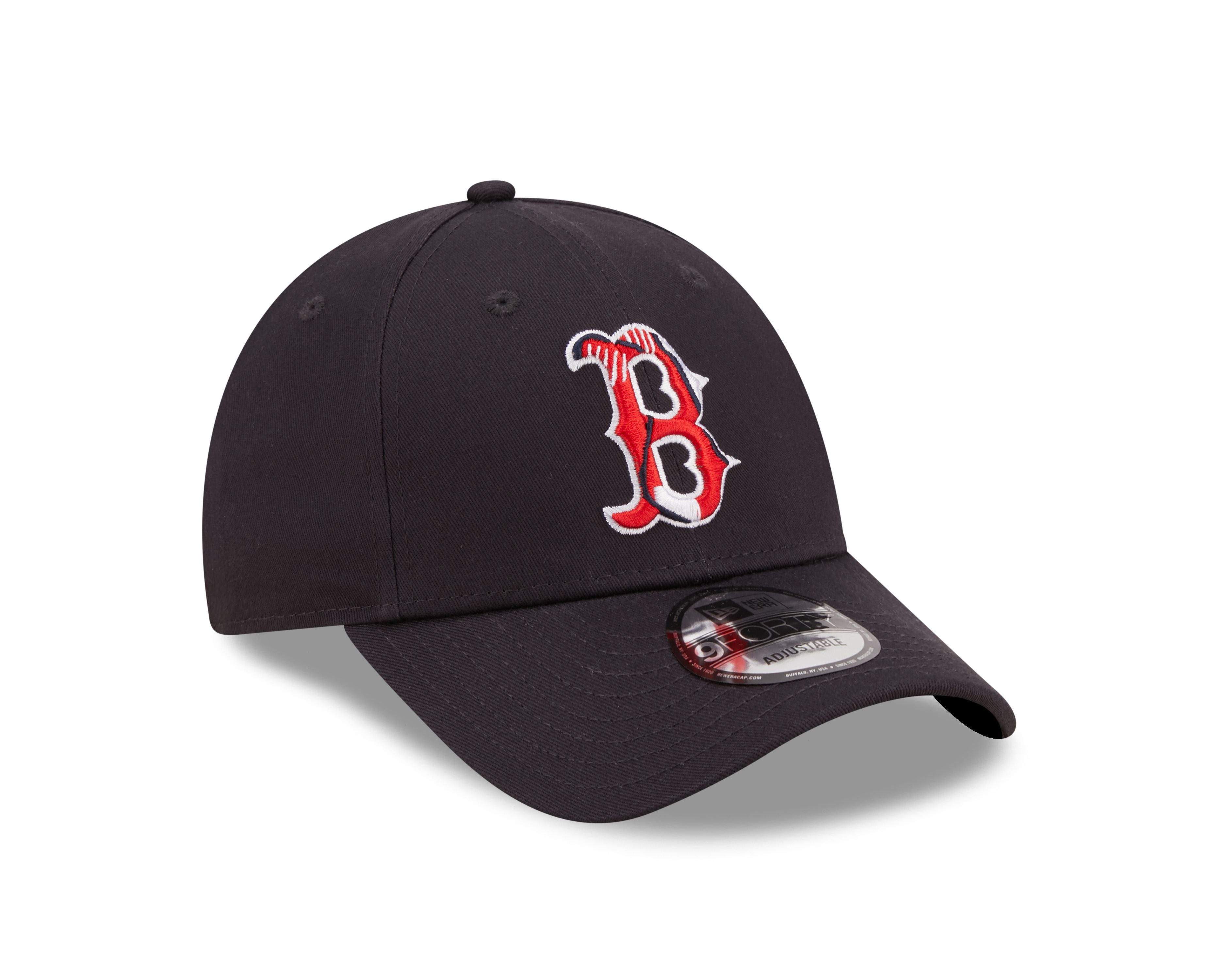 Boston Red Sox MLB Team Logo Infill Navy 9Forty Adjustable Cap New Era