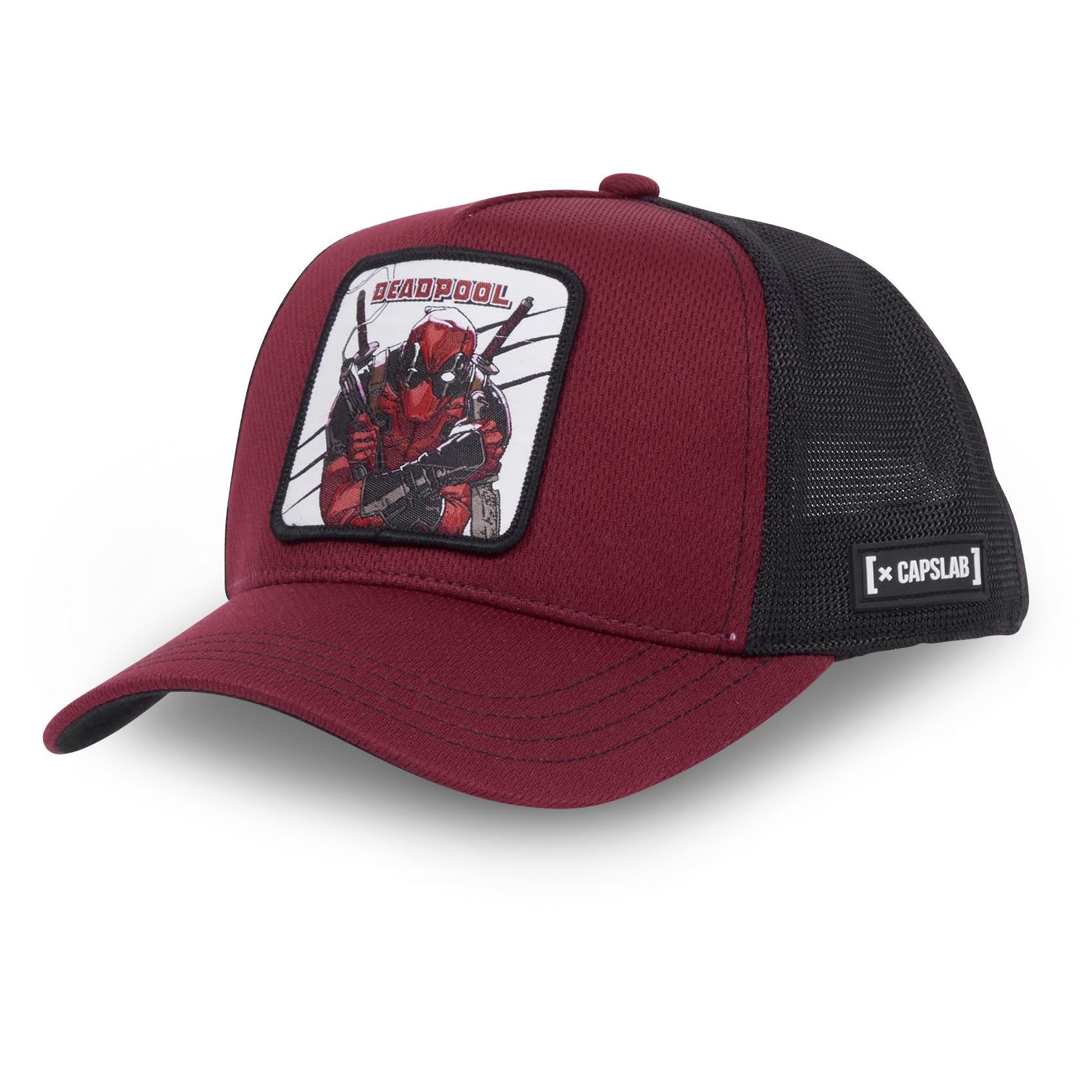 Deadpool Marvel Red Black Trucker Cap Capslab