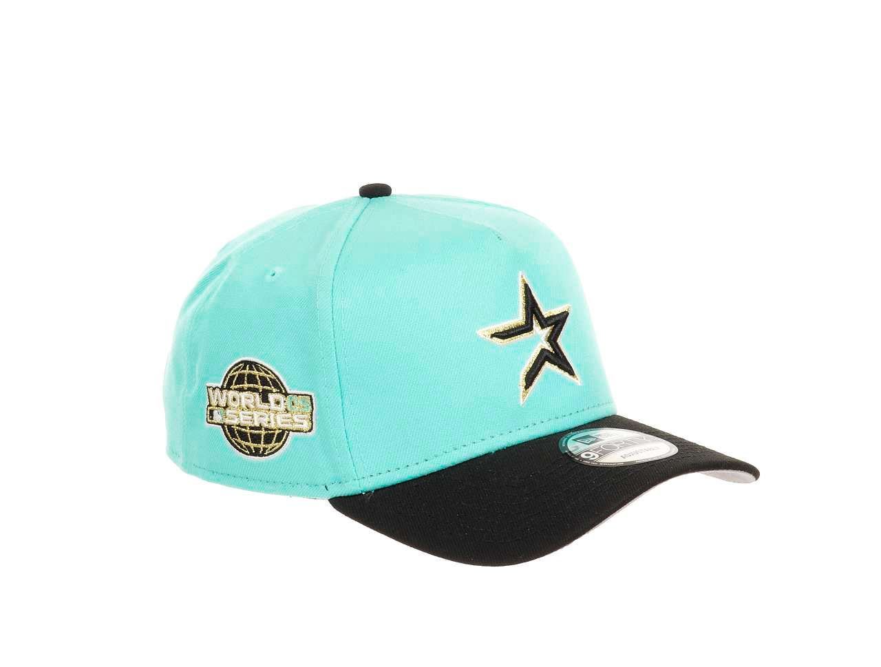 Houston Astros MLB World Series 2005 Sidepatch Cooperstown Mint Black 9Forty A-Frame Snapback Cap New Era