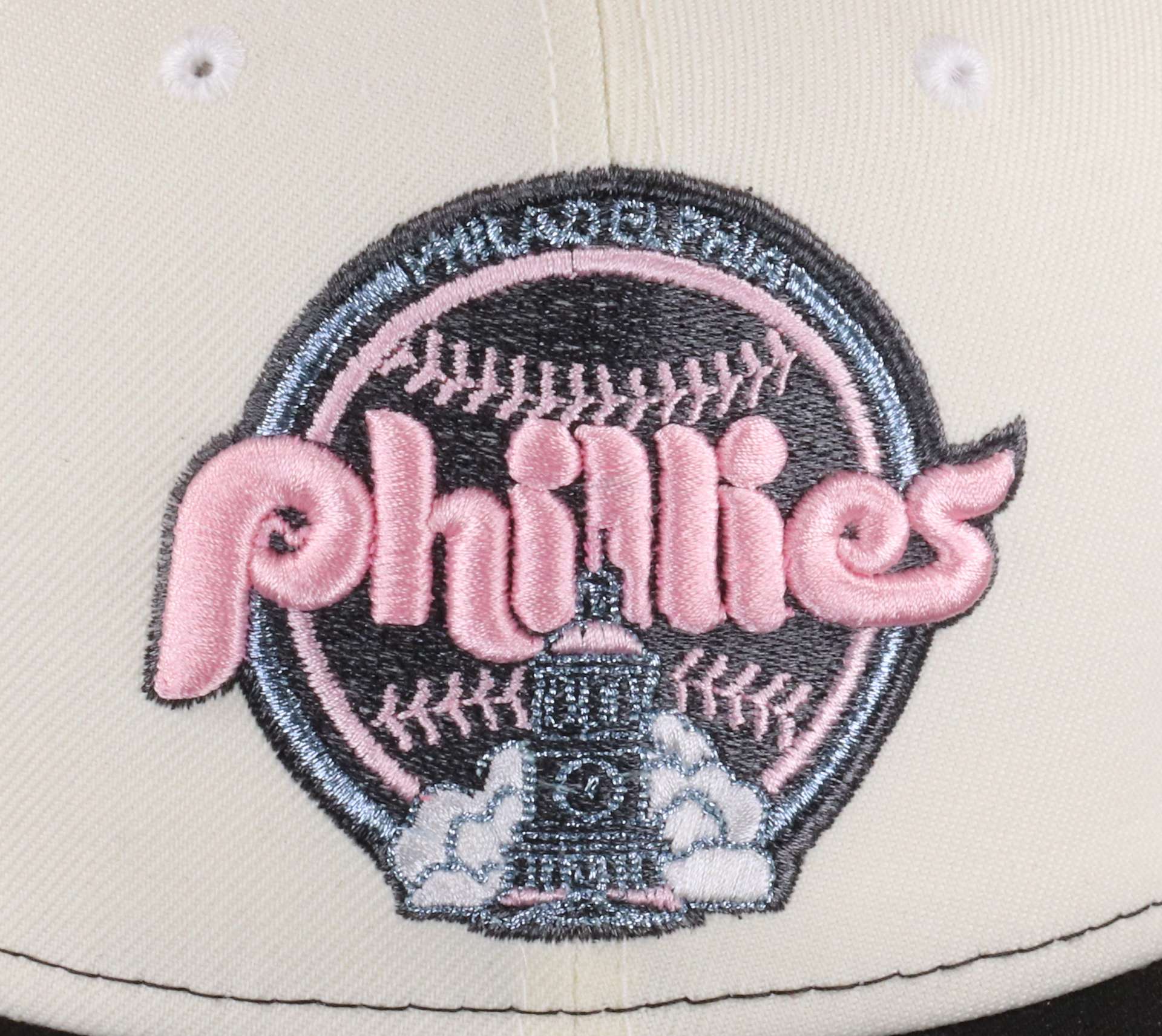 Philadelphia Phillies Sidepatch Veterans Stadium MLB Black White 59Fifty Basecap New Era
