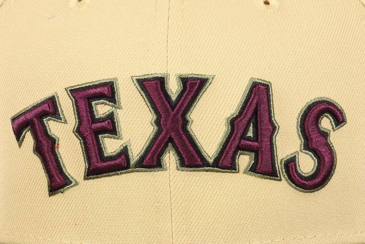 Texas Rangers MLB Cooperstown Final Season 1994-2019 Beige Olive 59Fifty Basecap New Era