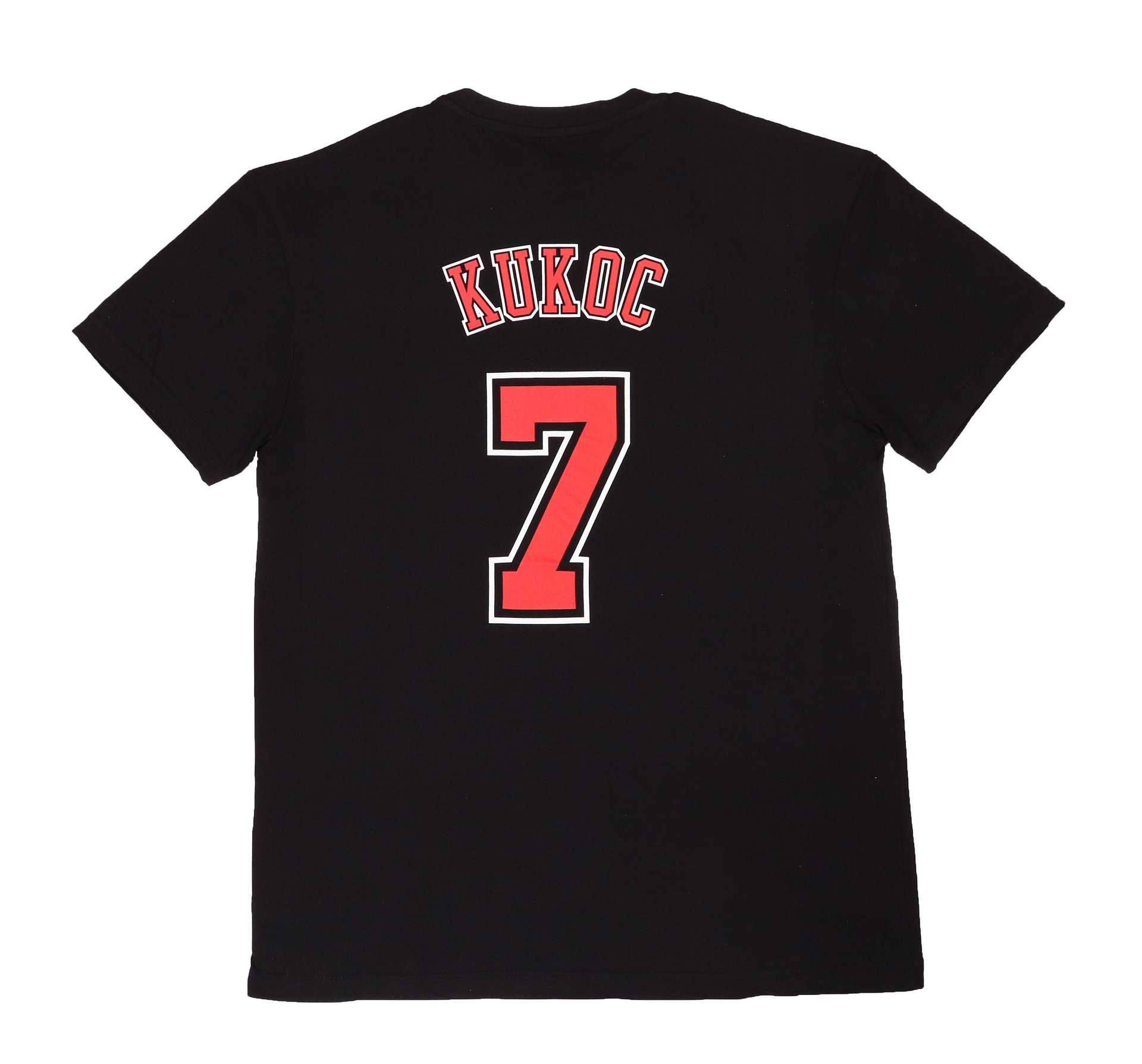Toni Kukoc #7 Chicago Bulls NBA Name & Number Tee Black T-Shirt Mitchell & Ness
