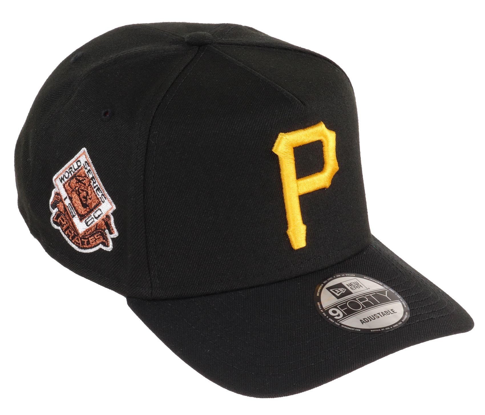 Pittsburgh Pirates MLB Black 9Forty A-Frame Adjustable Cap New Era