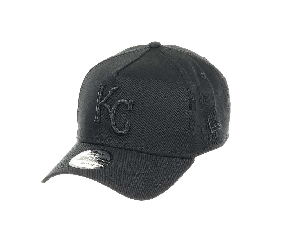 Kansas City Royals MLB Black on Black 9Forty A-Frame Snapback Cap New Era